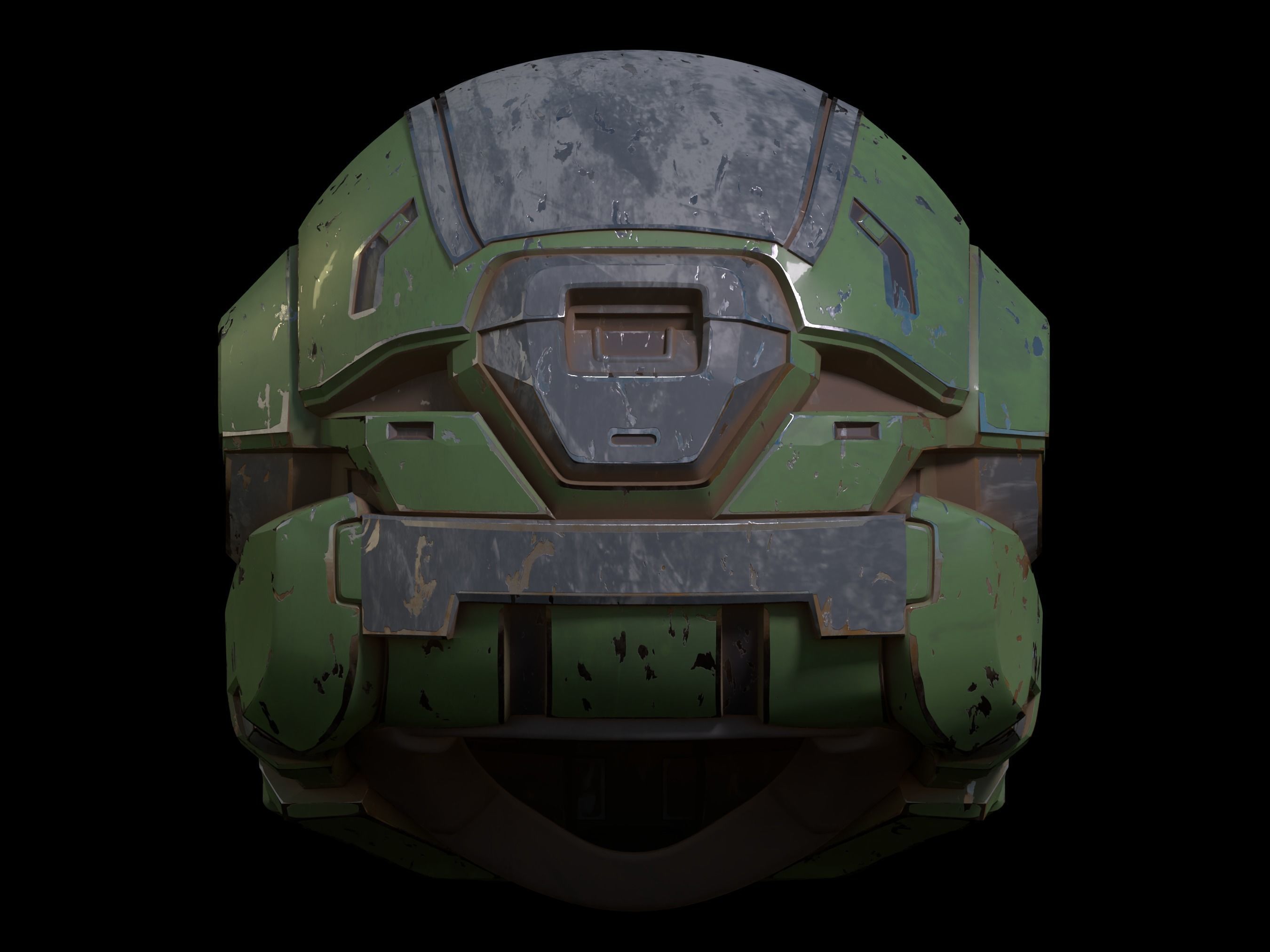 HALO Enigma helmet with attachments 3d print file 3D print model_6