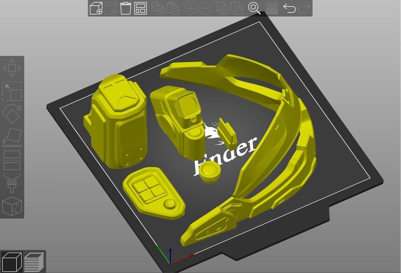 HALO Mk VII helmet with attachments 3d print file 3D print model_9