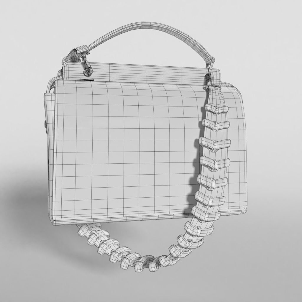 Fendi Dotcom Bag SE - 3d Model Low-poly 3D model_14