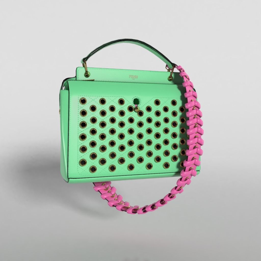 Fendi Dotcom Bag SE - 3d Model Low-poly 3D model_5