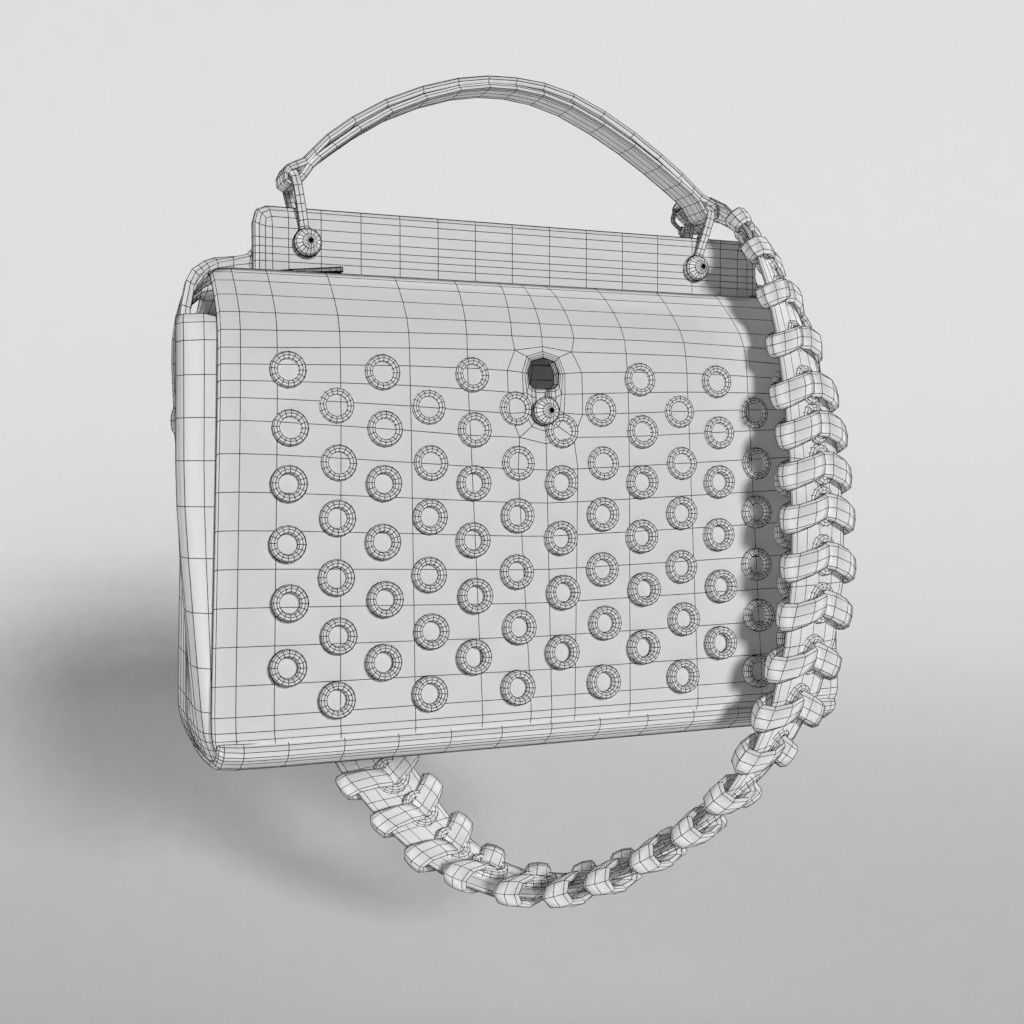Fendi Dotcom Bag SE - 3d Model Low-poly 3D model_13