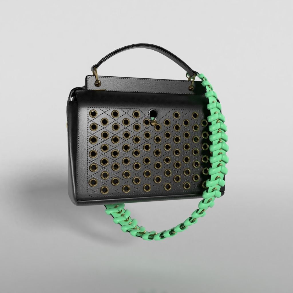 Fendi Dotcom Bag SE - 3d Model Low-poly 3D model_11