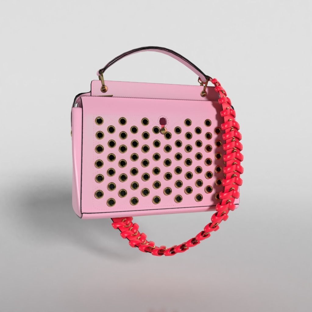 Fendi Dotcom Bag SE - 3d Model Low-poly 3D model_9