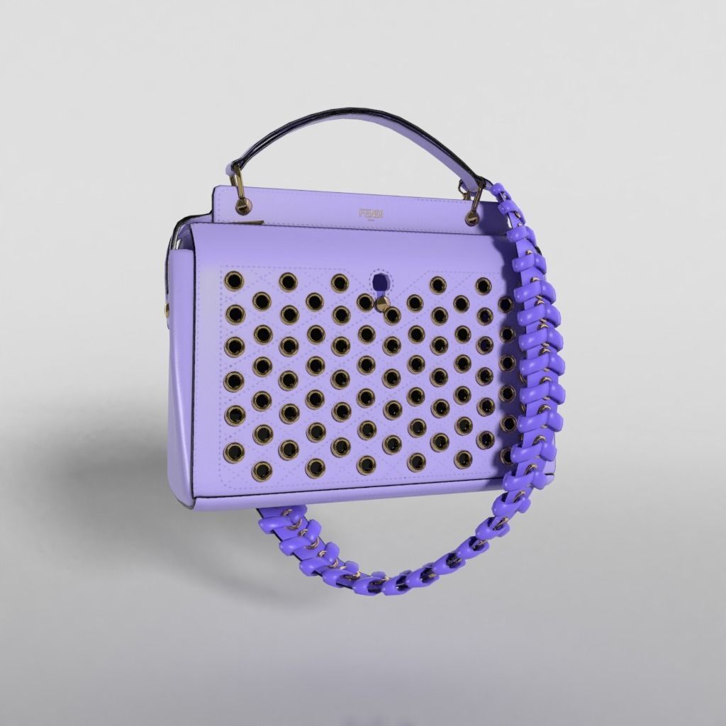 Fendi Dotcom Bag SE - 3d Model Low-poly 3D model_7