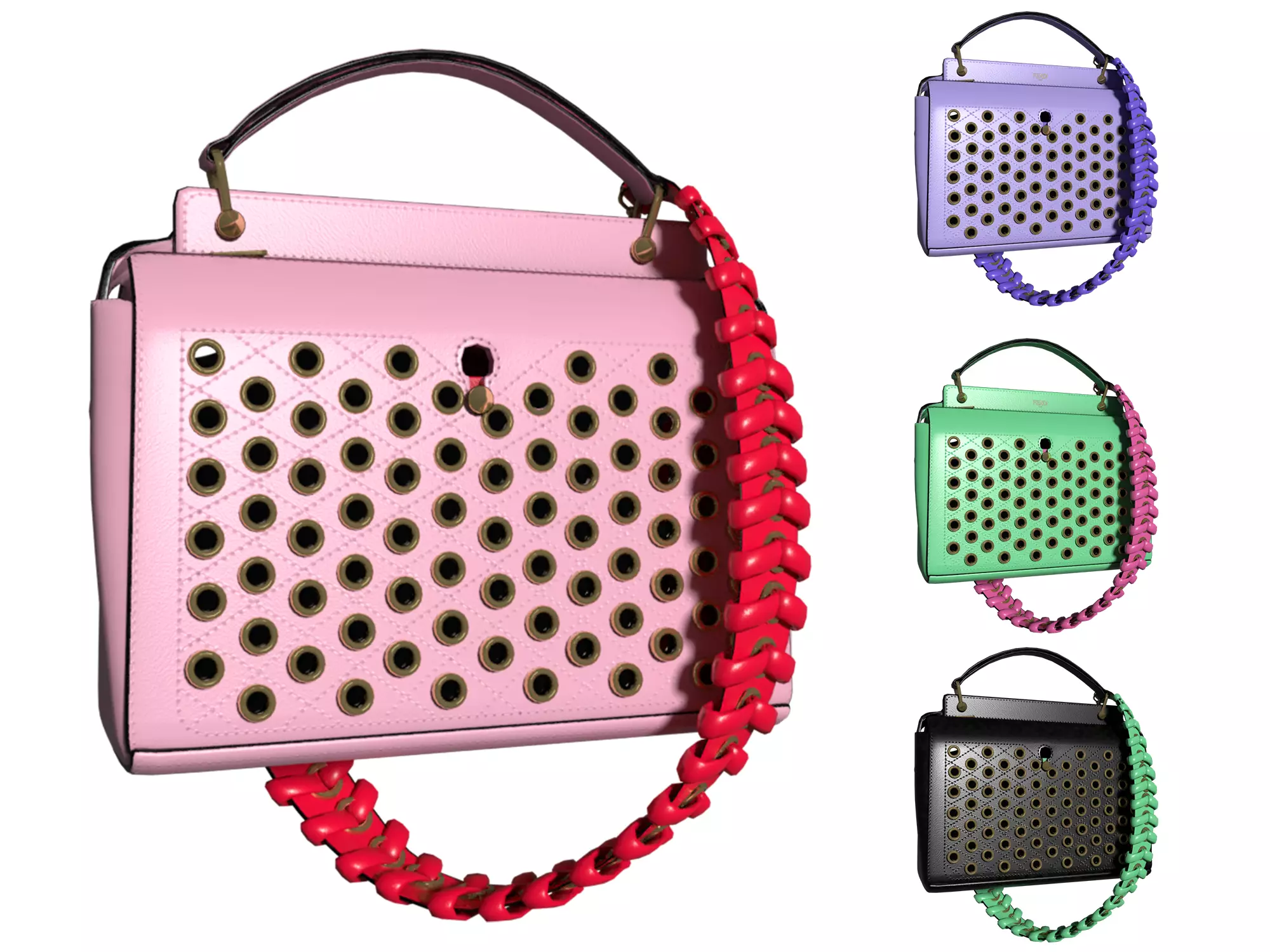 Fendi Dotcom Bag SE - 3d Model Low-poly 3D model_0