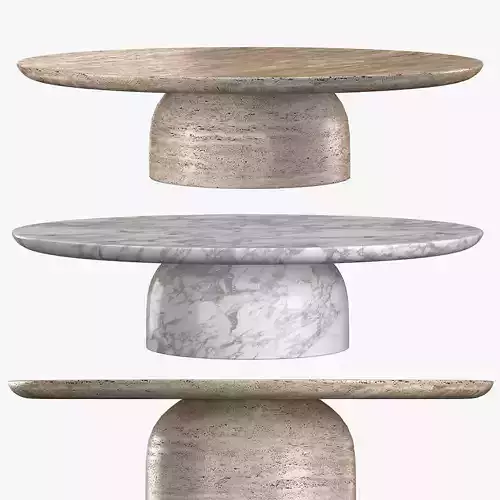 CUPOLA CARVED ROUND COFFEE TABLE