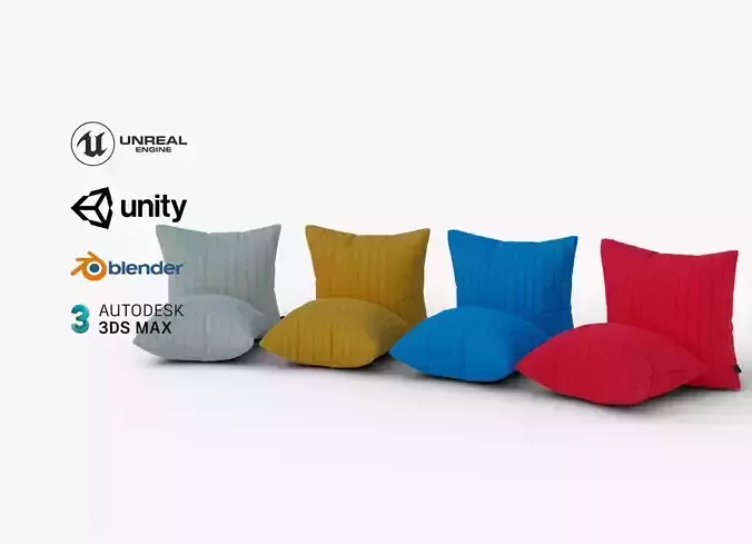 Knitted Cushions with a Chain Pattern Value Pack