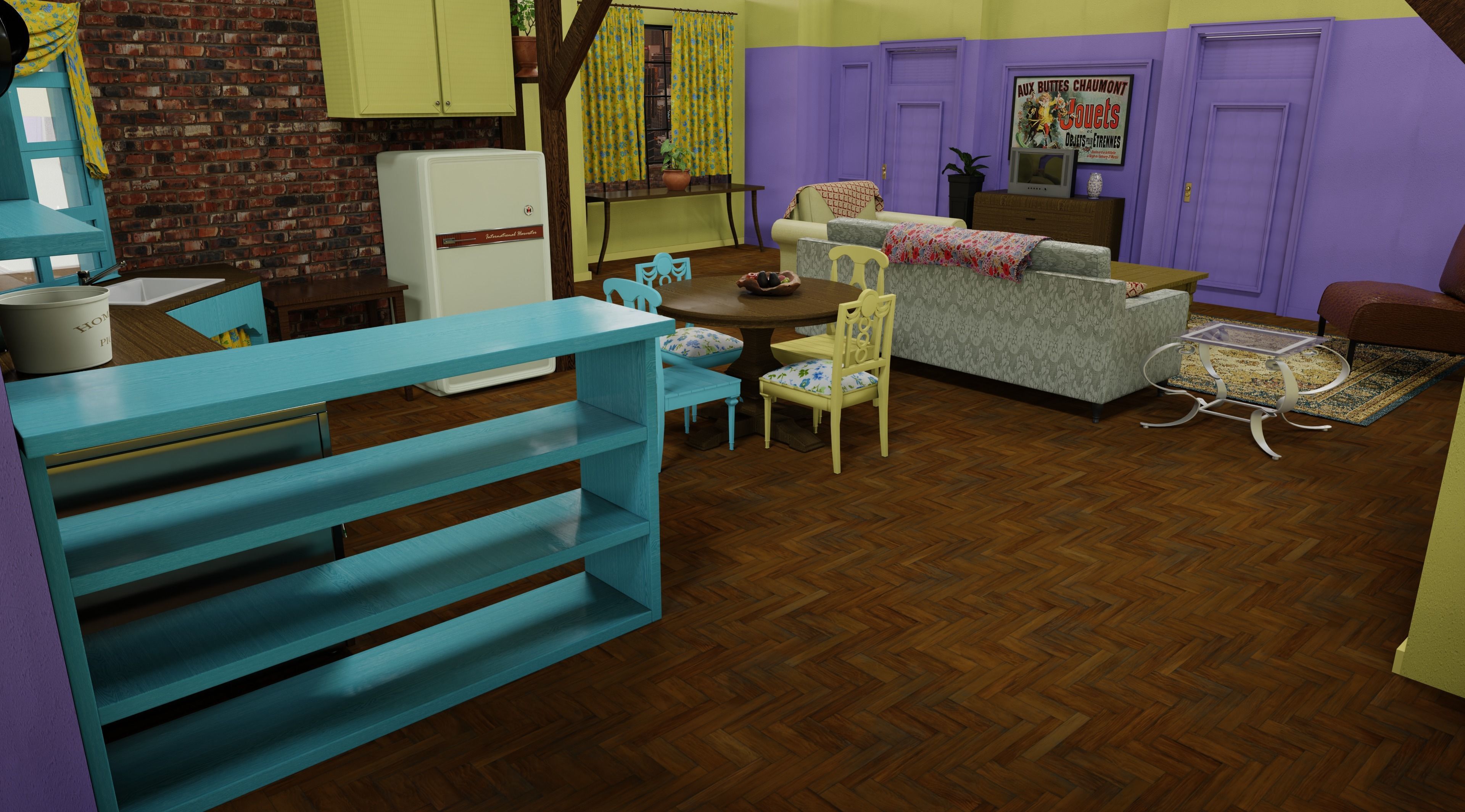 Friends Appartment 3D model_1