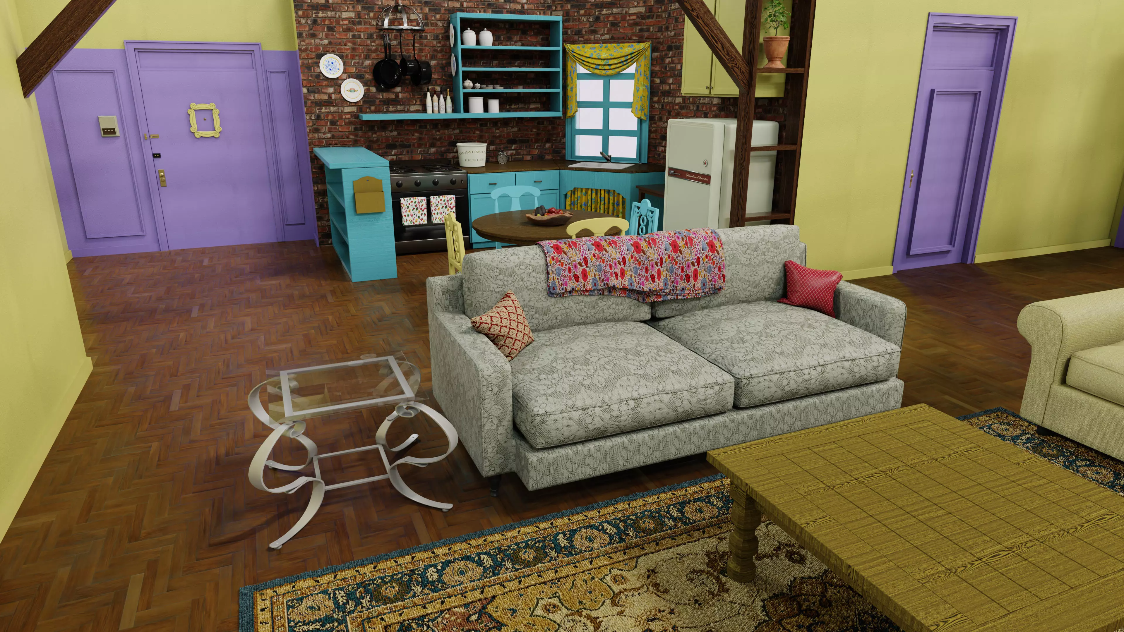 Friends Appartment 3D model_0