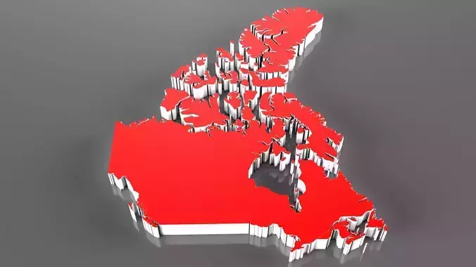 Canada 3D Map Model