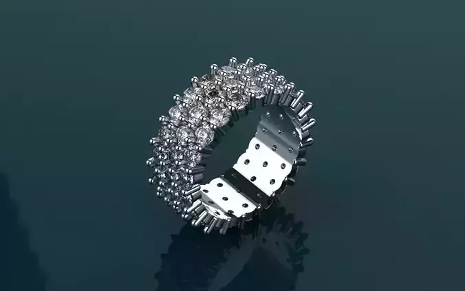 Diamond Ring -Size 5-5 - Jewelry 3D - AN-351