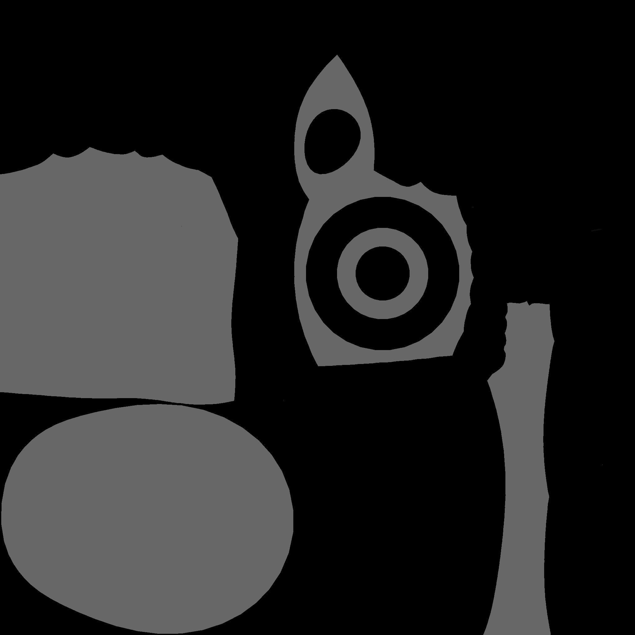 SciFi Backpack D05 White Black - Fashion Character Design Low-poly 3D model_23