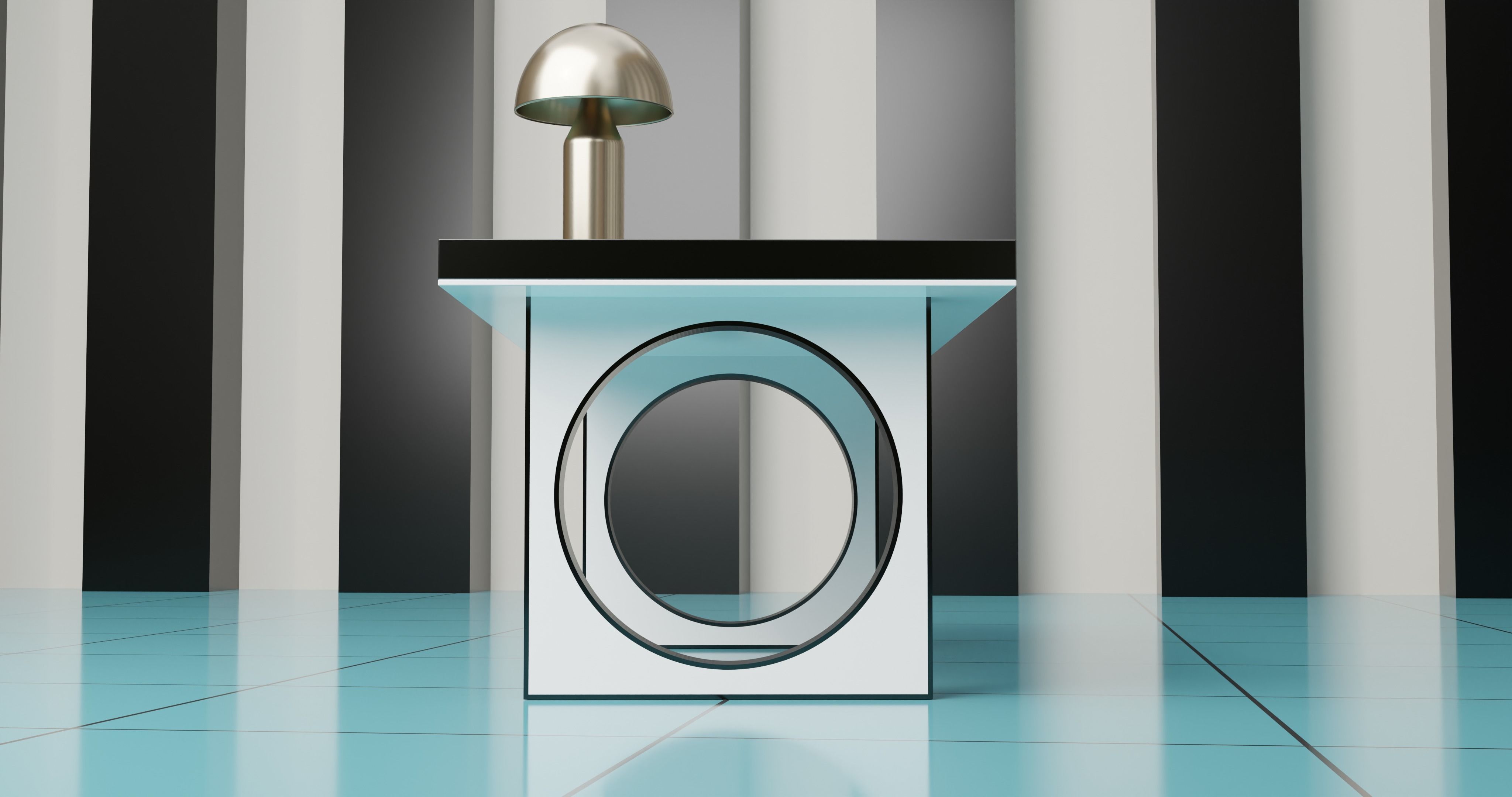 Office Smart Table 3D model_8