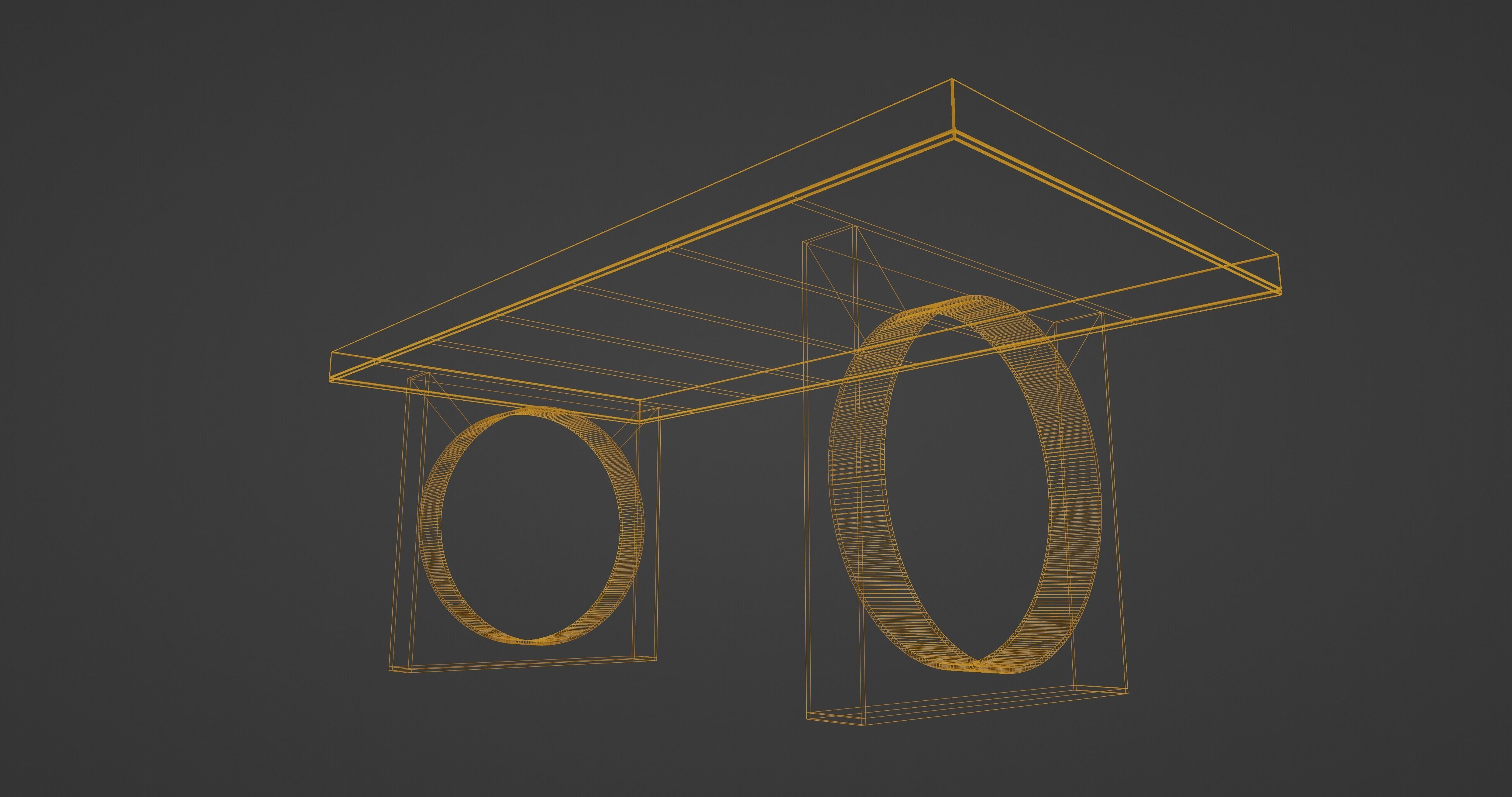 Office Smart Table 3D model_19