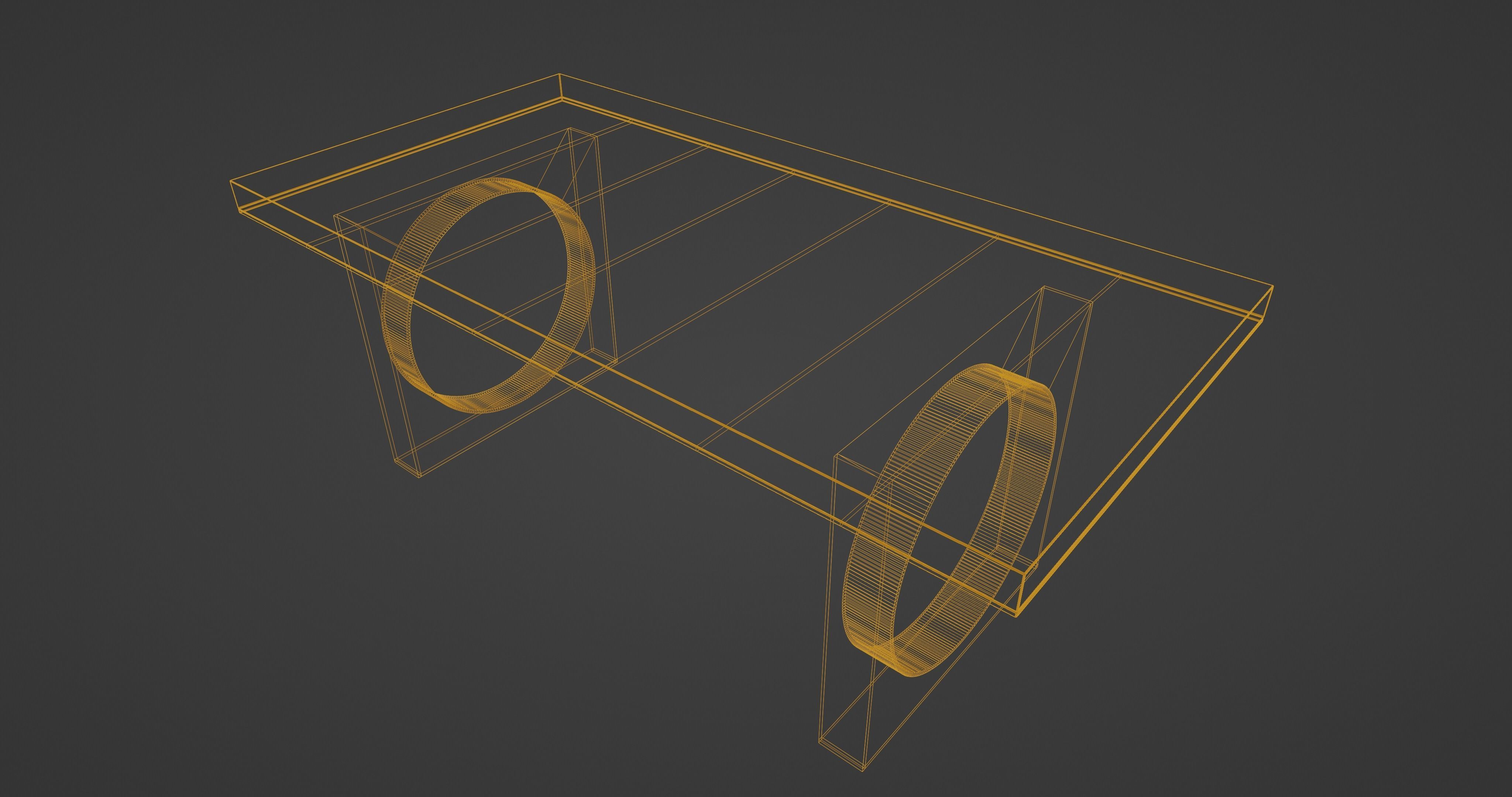 Office Smart Table 3D model_20