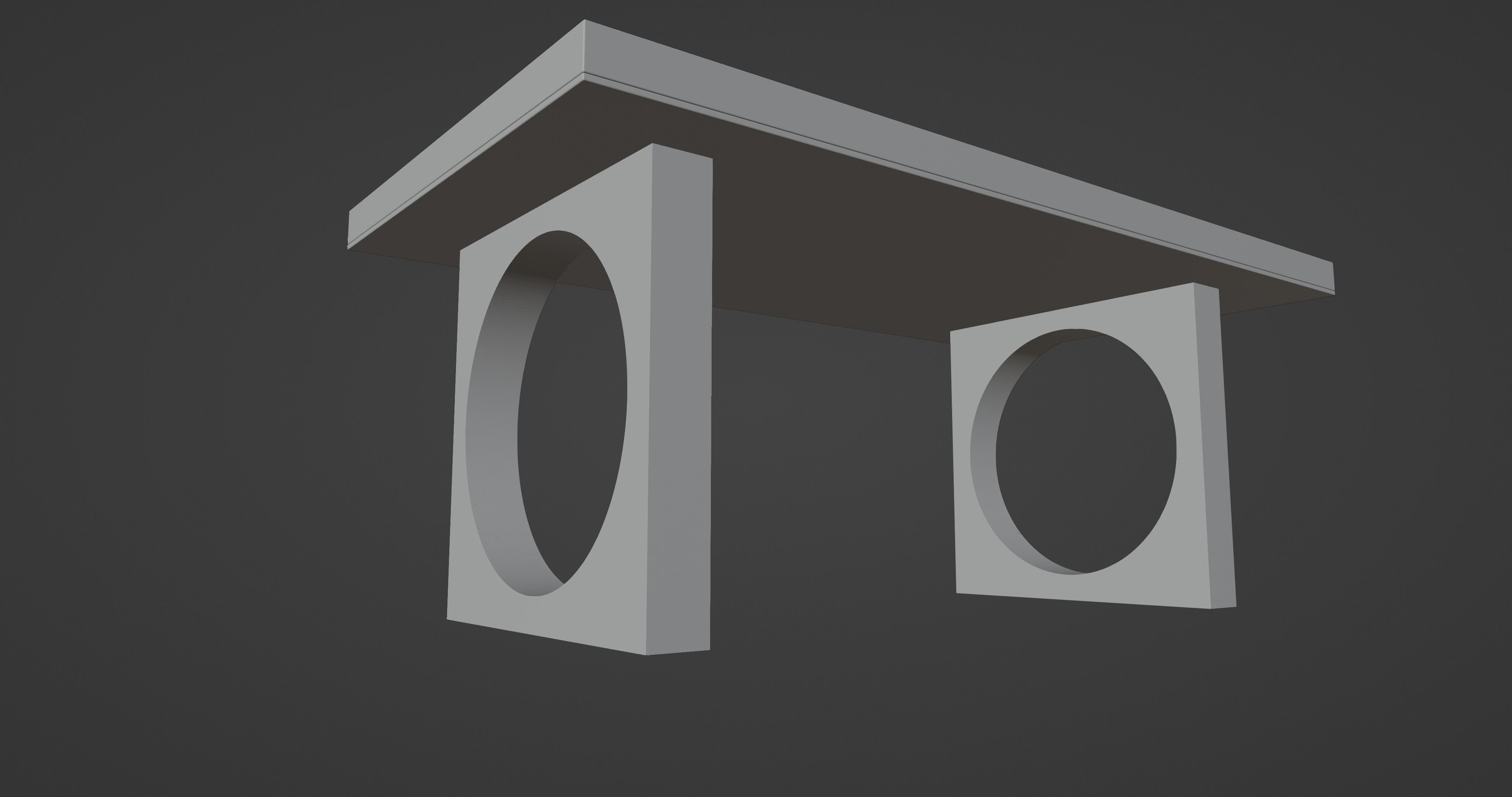 Office Smart Table 3D model_15