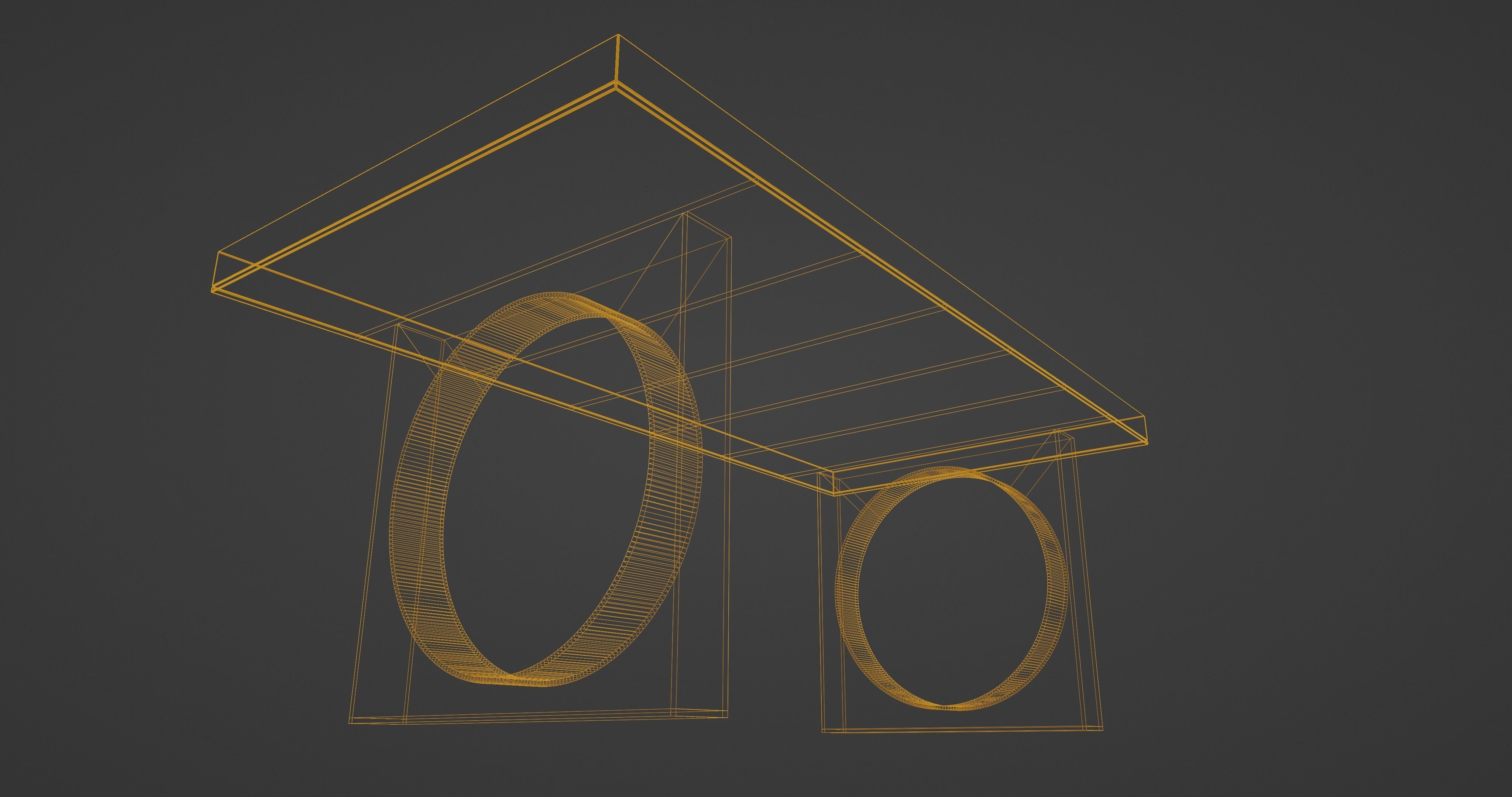 Office Smart Table 3D model_16