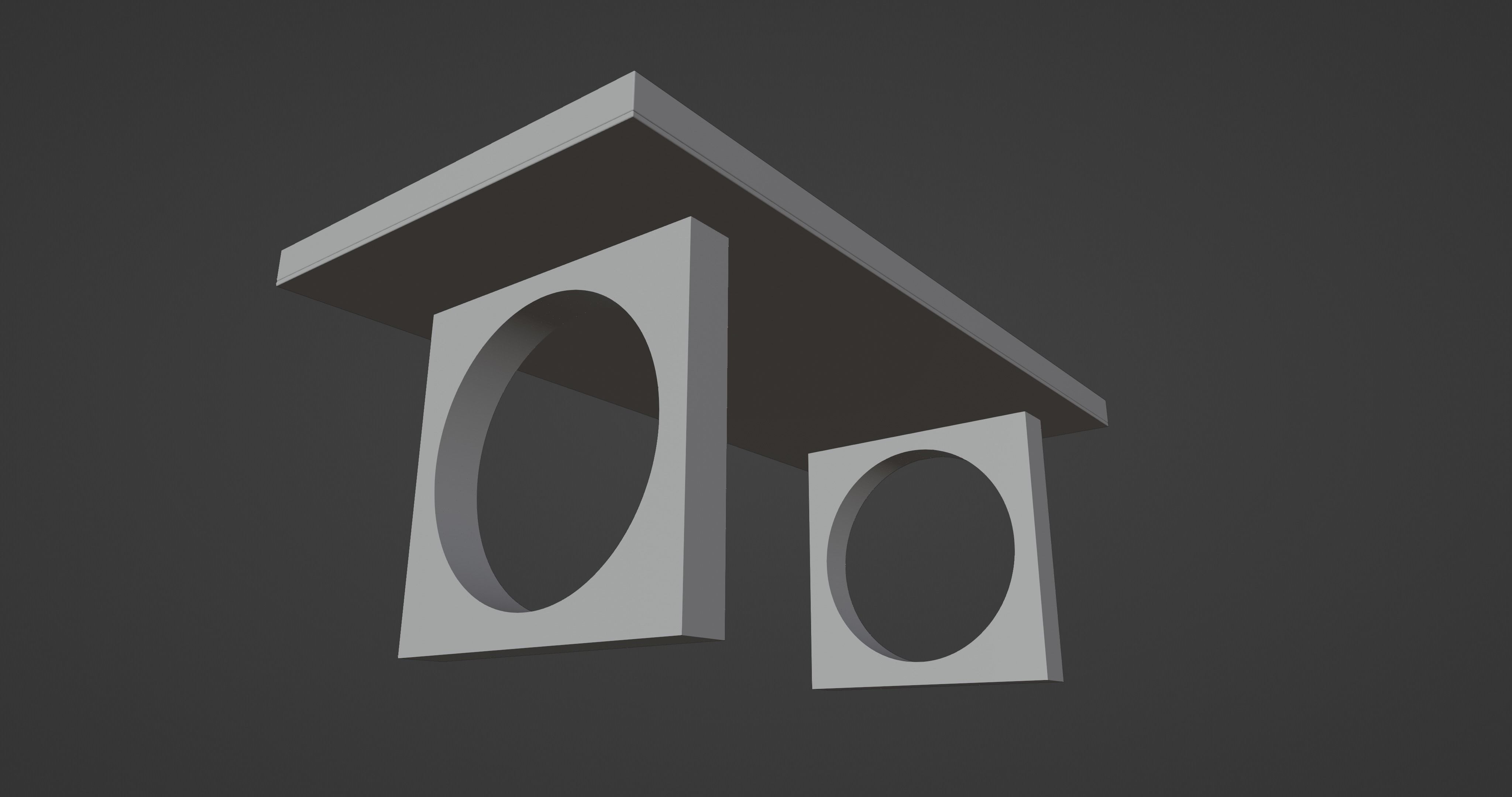 Office Smart Table 3D model_11