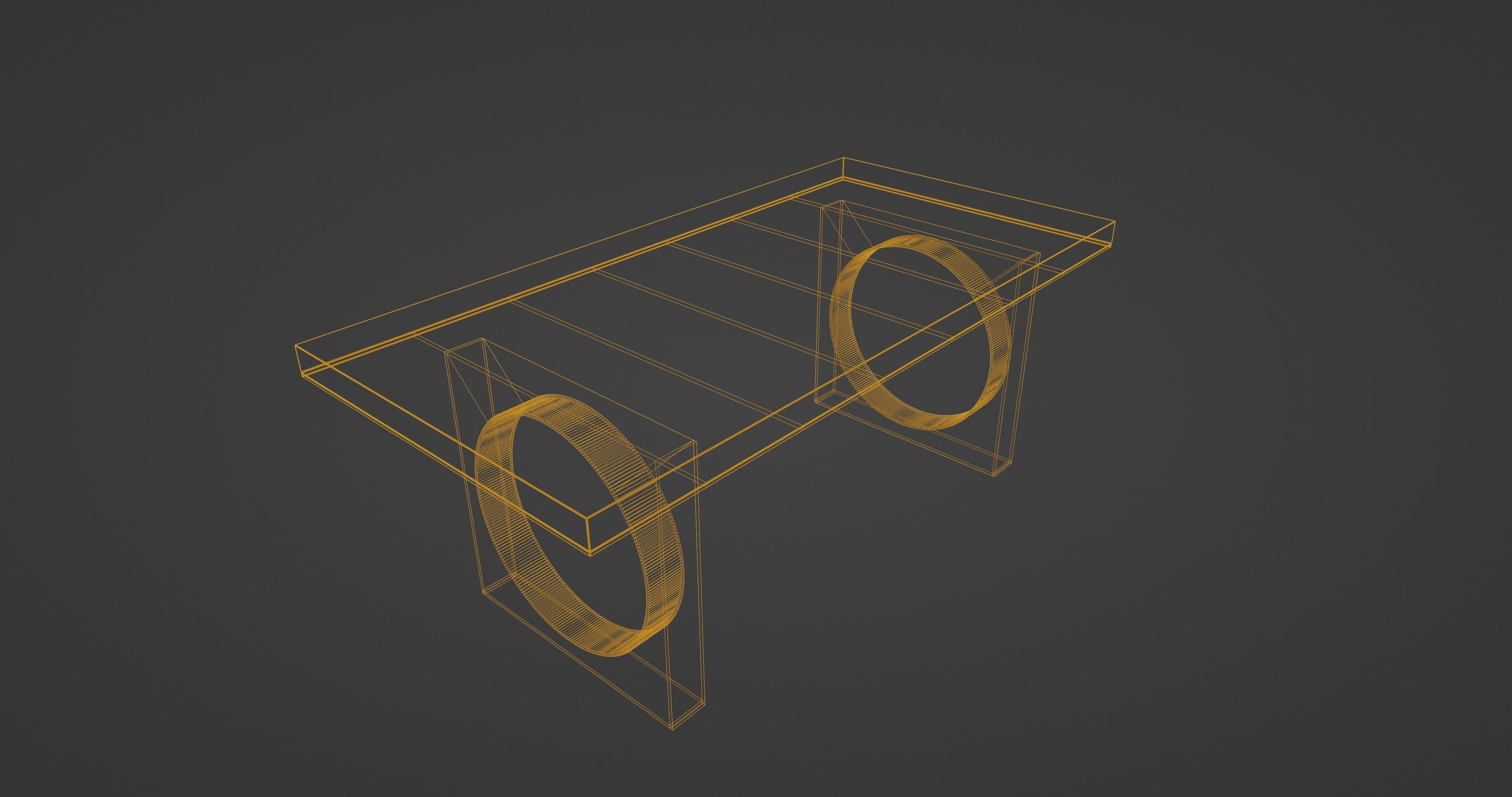 Office Smart Table 3D model_17