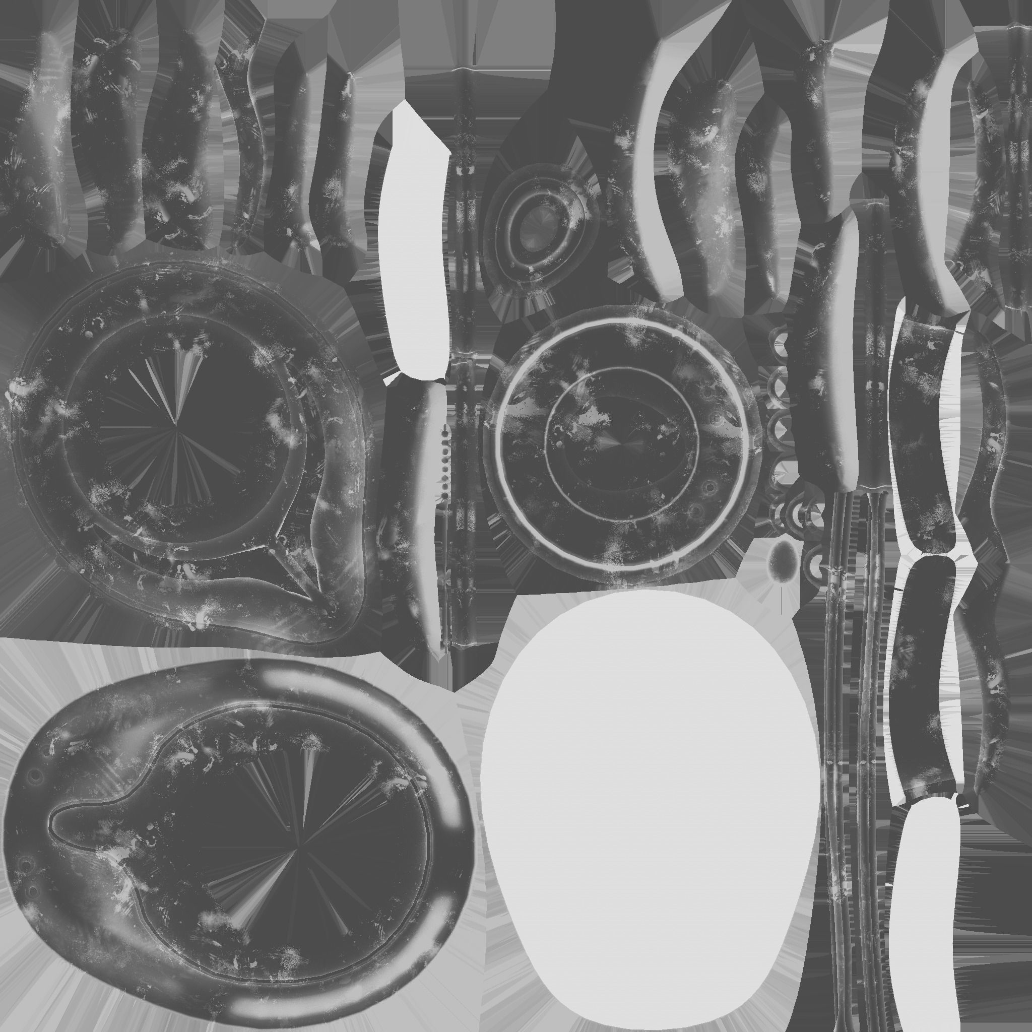 SciFi Backpack D07 Yellow - Fashion Character Design Low-poly 3D model_25