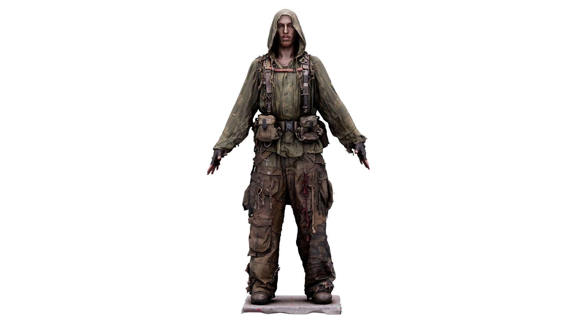 A Pose Raw Body Scan John Hopkins Postapocalyptic Suit 3D model_1
