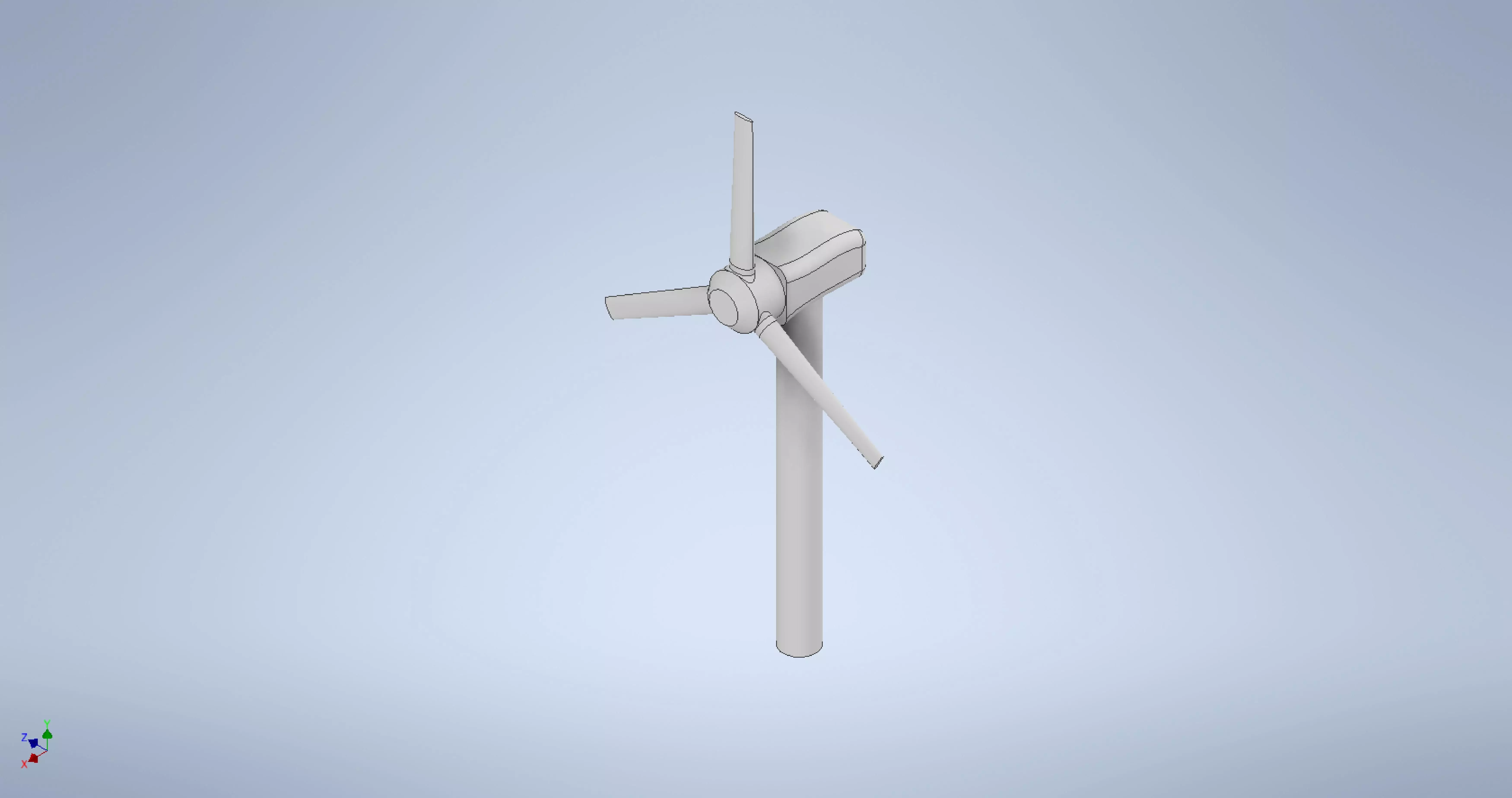 Cartoony Windmill Low-poly 3D model_0