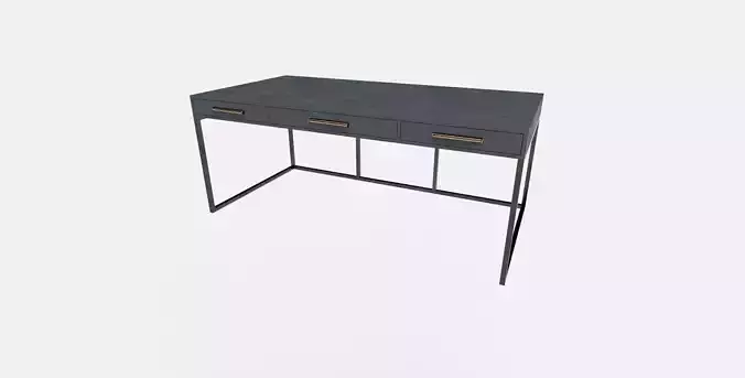 Office Table Low-poly 3D model