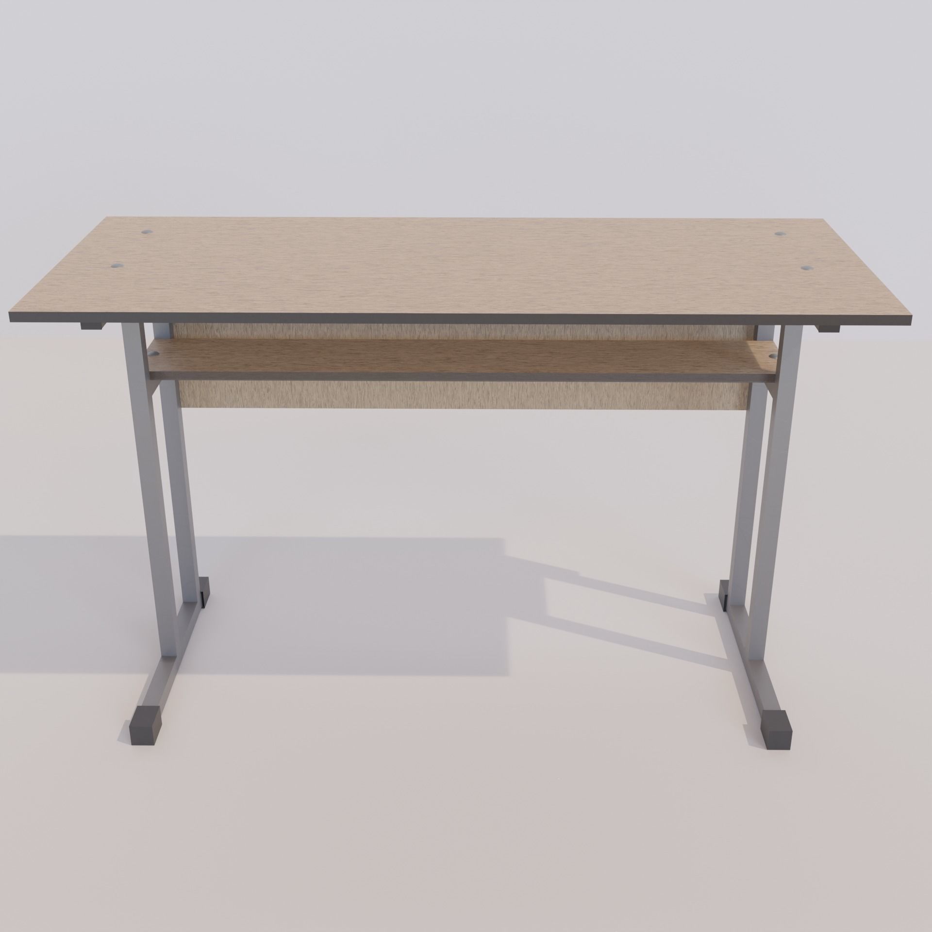 School desk 3D model_2
