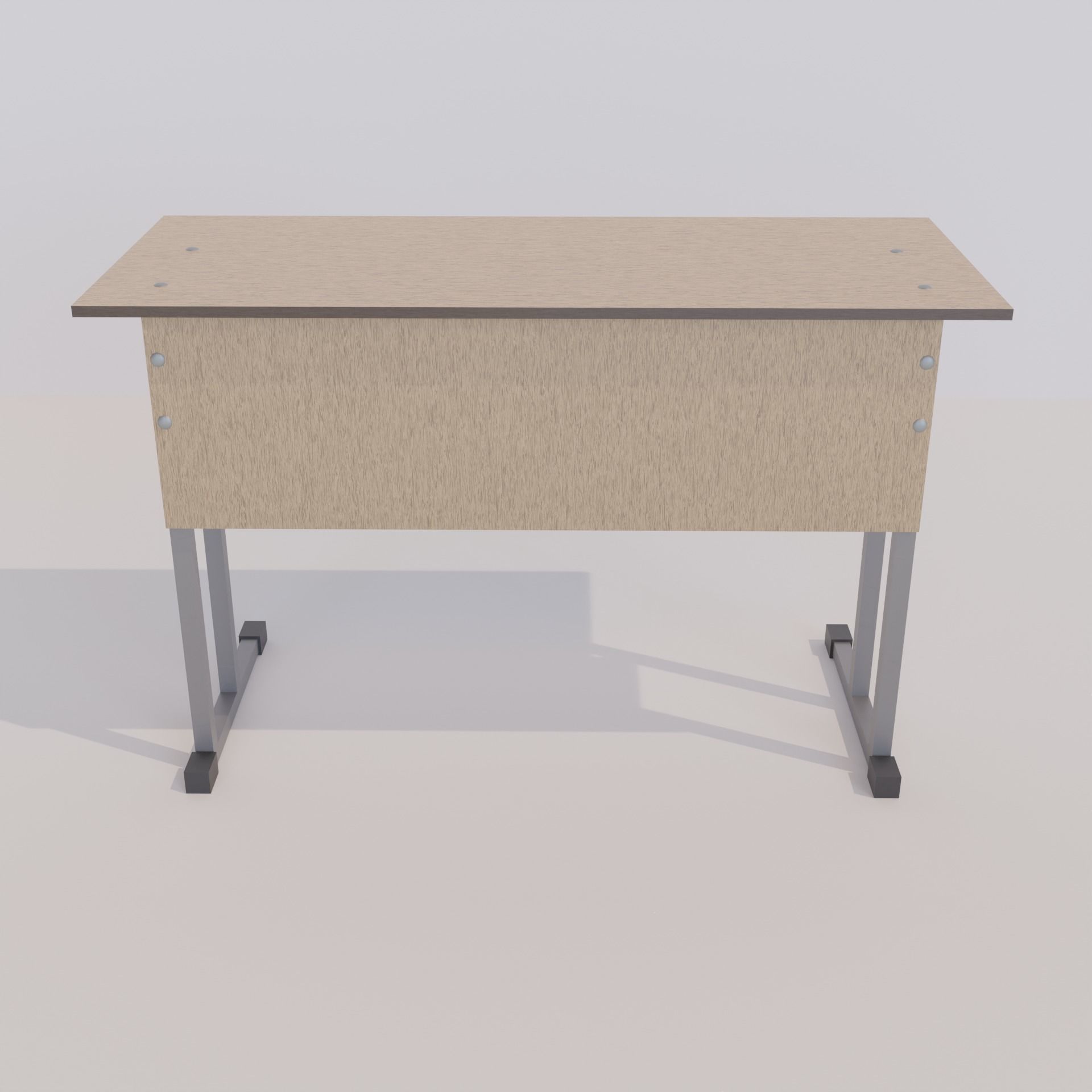 School desk 3D model_3