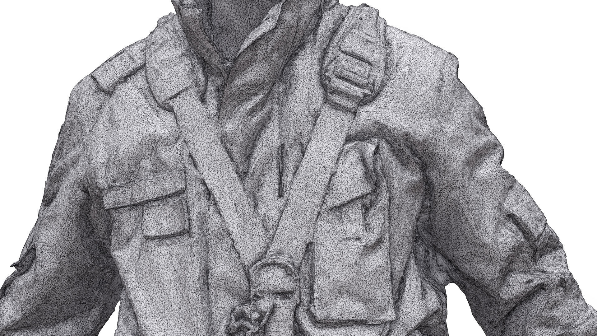 A Pose Raw Body Scan Sam Atkins Fireman Climbing Suit 3D model_15