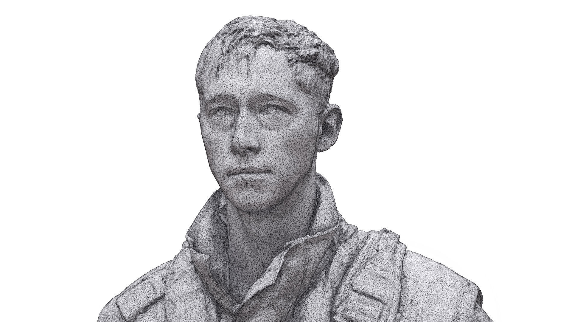 A Pose Raw Body Scan Sam Atkins Fireman Climbing Suit 3D model_13