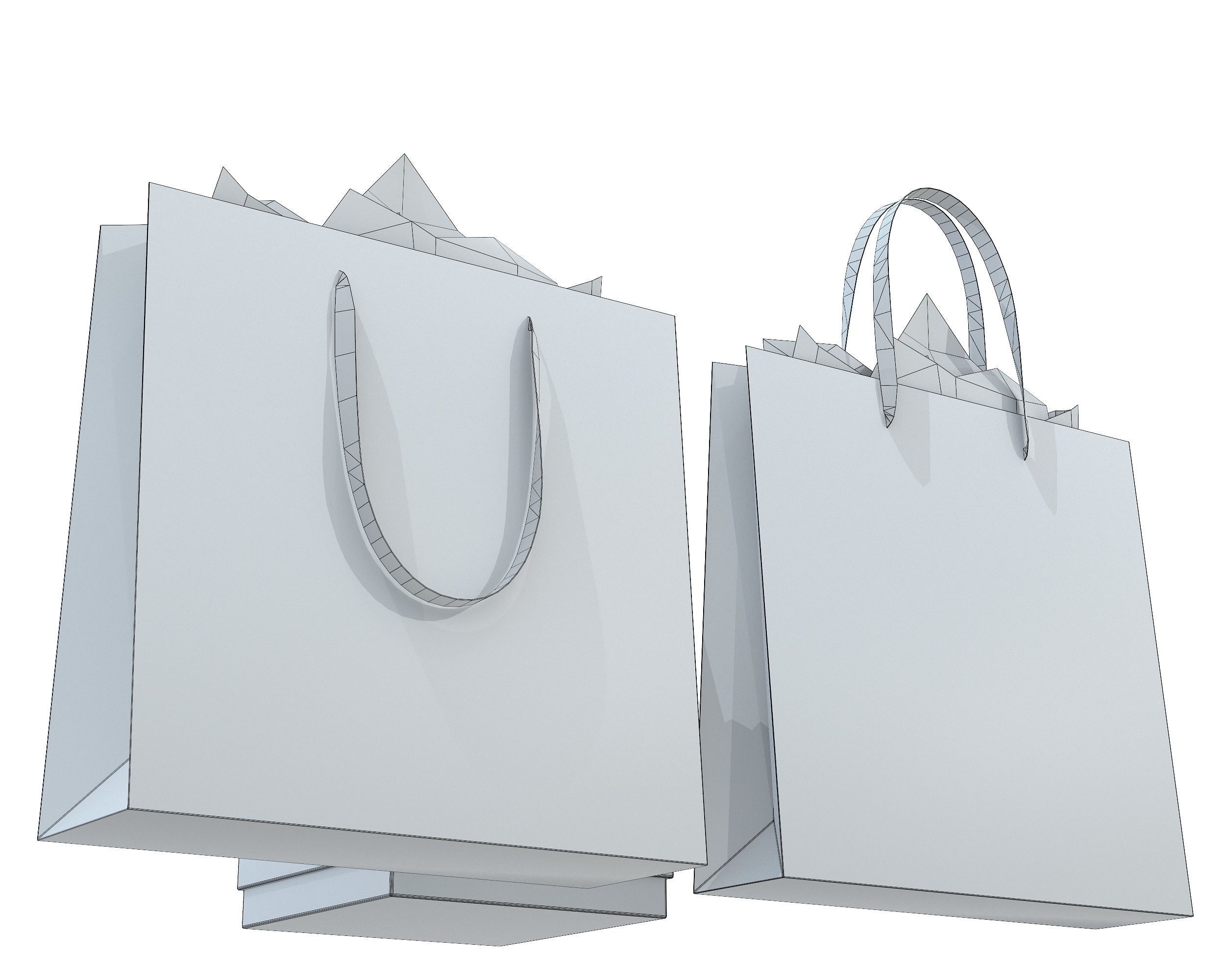 3D model Victorias Secret Gift Bag and Box VR / AR / lowpoly CGTrader