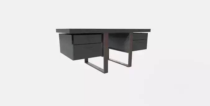 Office Table Low-poly 3D model
