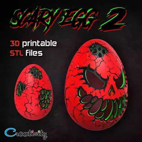 SCARY EGG 2 3D print model