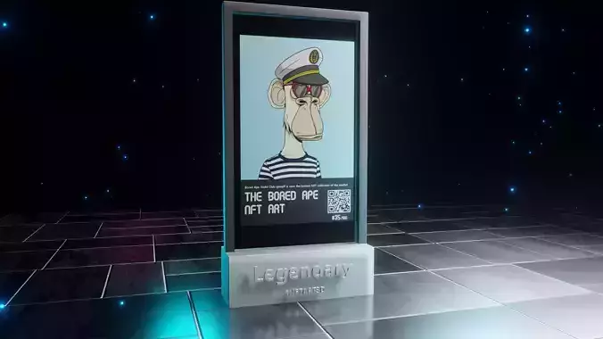 3D NFT Card Blender Template File Eevee and Cycle Card 1