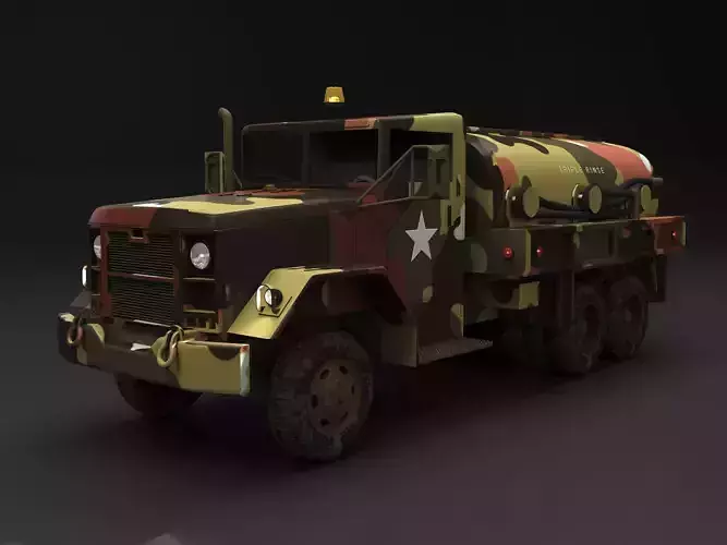 M49 Fuel Servicing Truck - M49 Fuel Truck with soldier map 
