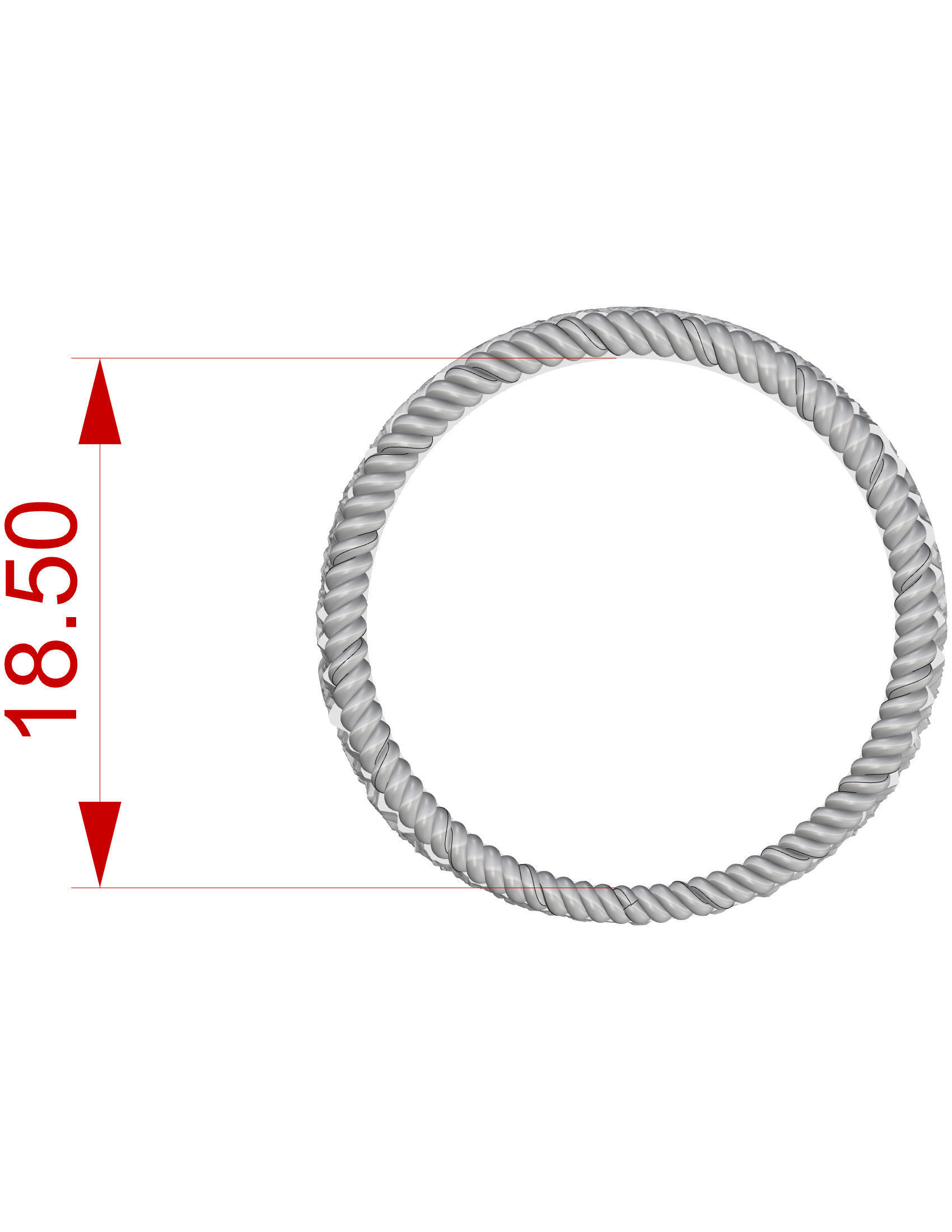 Wedding Band 3D print model_12