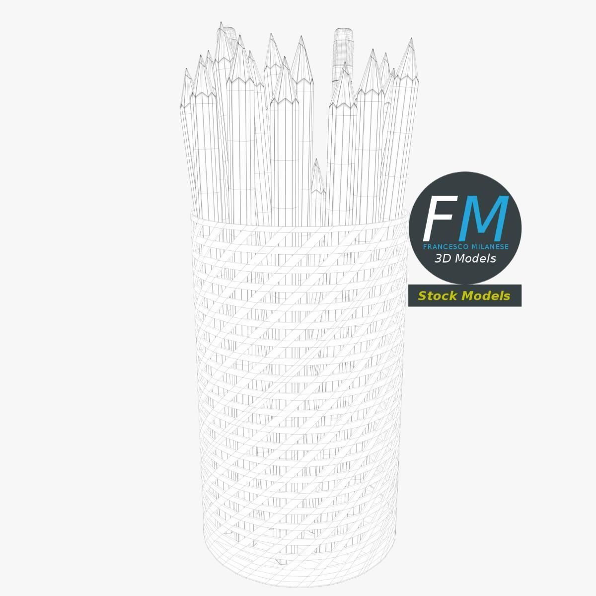 Pencils cup 1 3D model_7