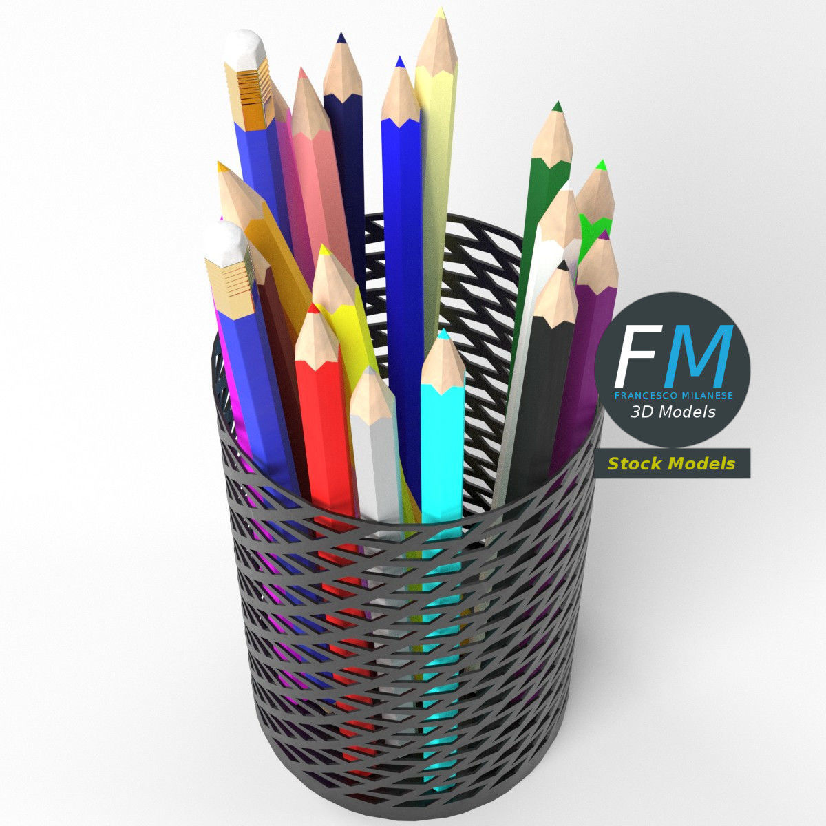 Pencils cup 1 3D model_5