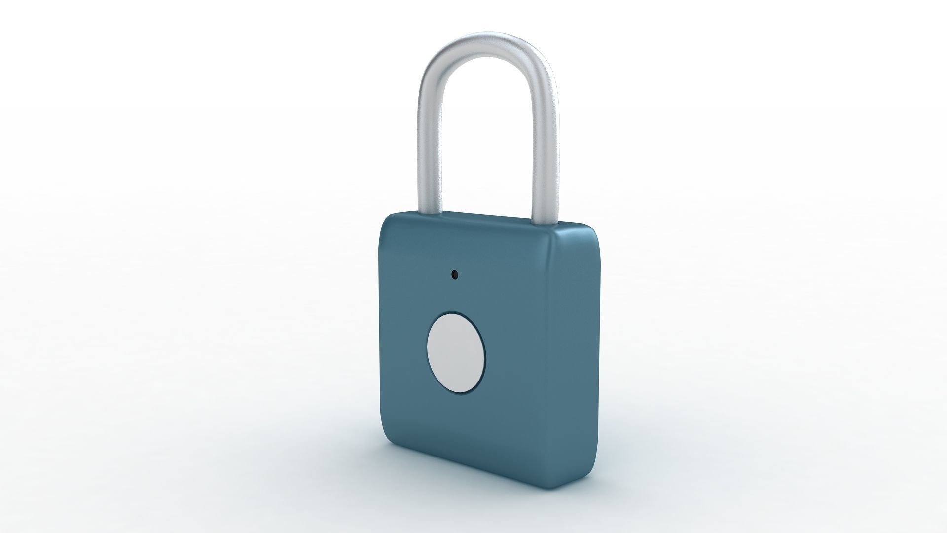 Fingerprint Padlock 3D model_2