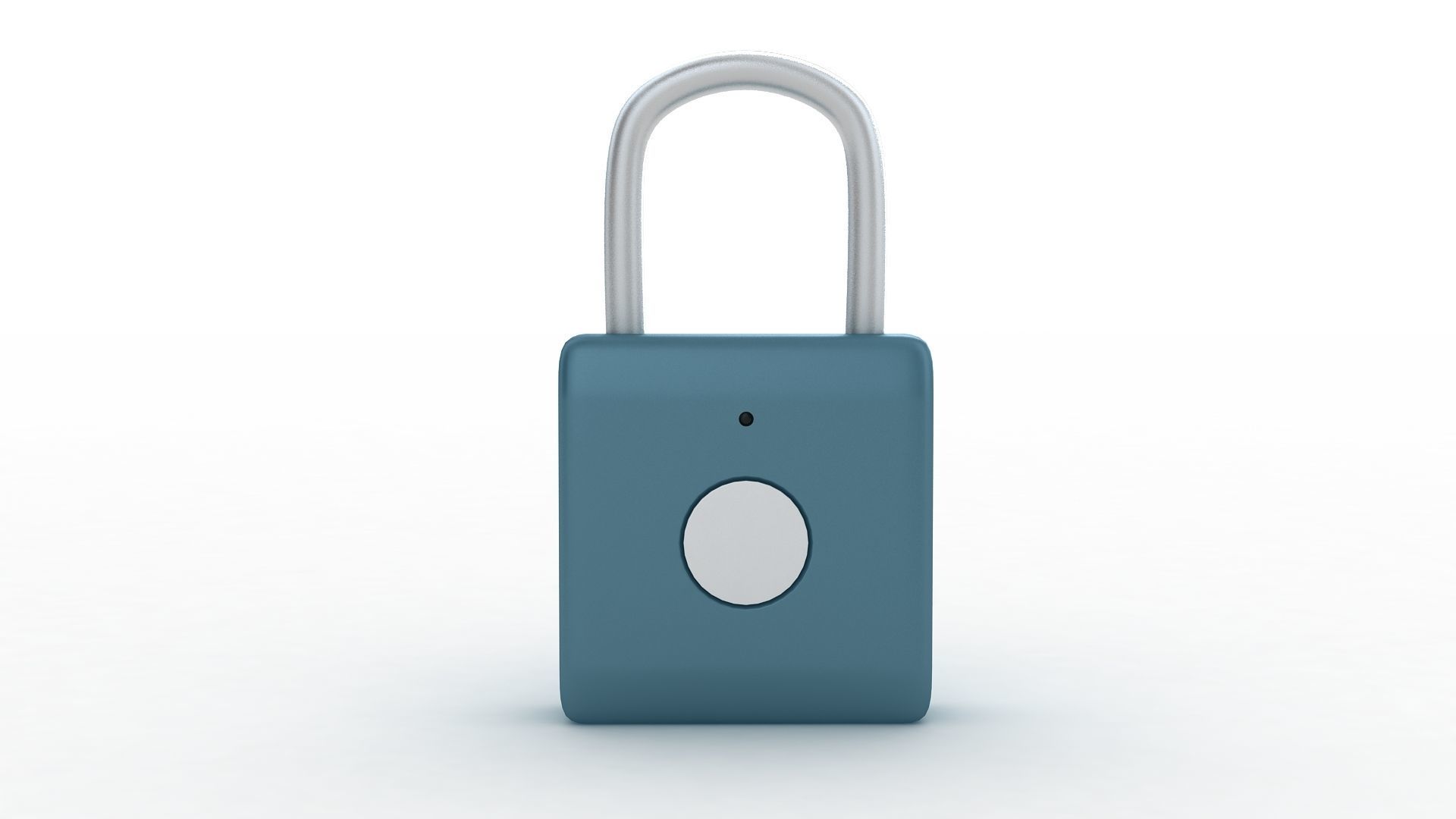 Fingerprint Padlock 3D model_1