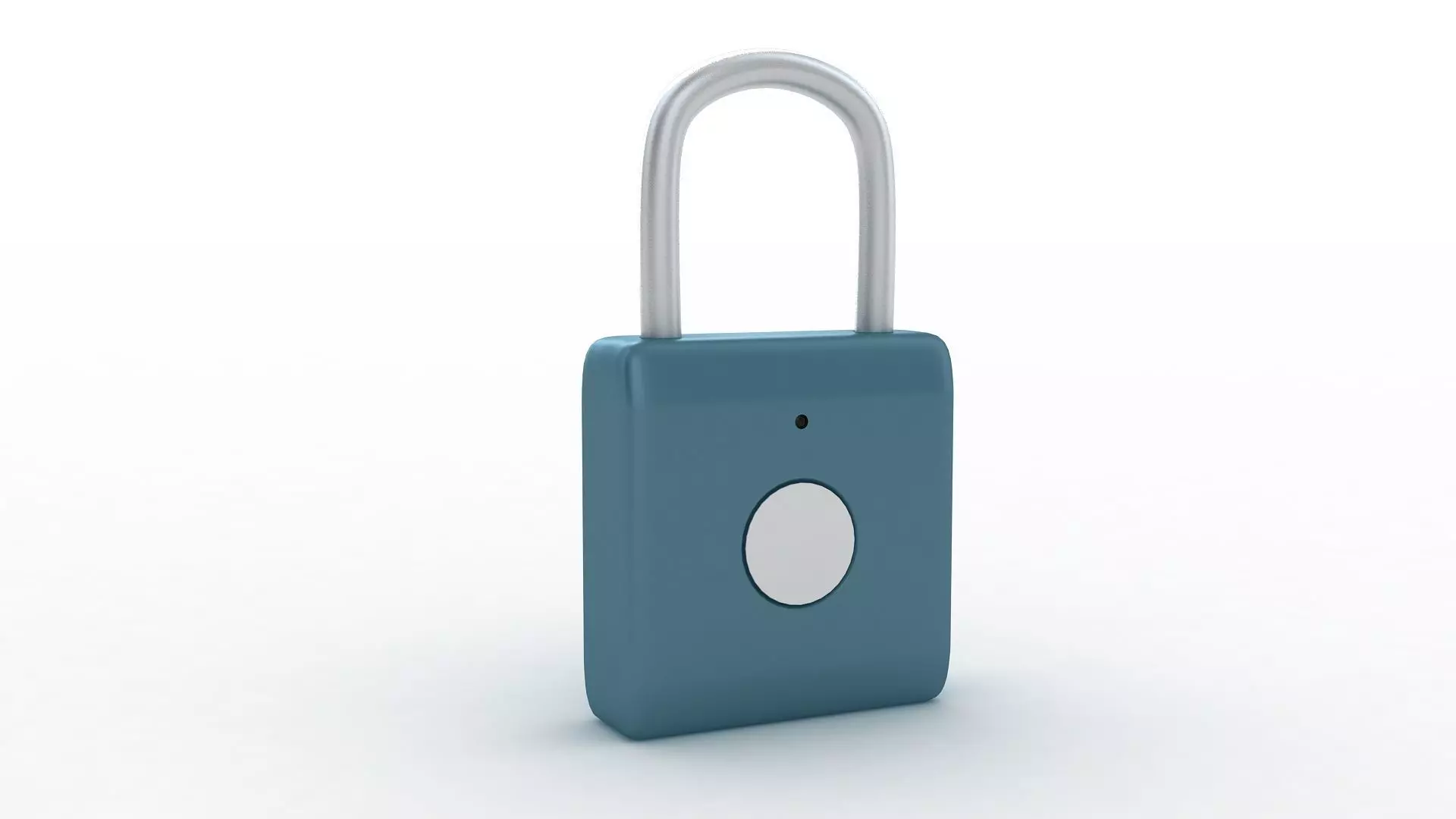 Fingerprint Padlock 3D model_0