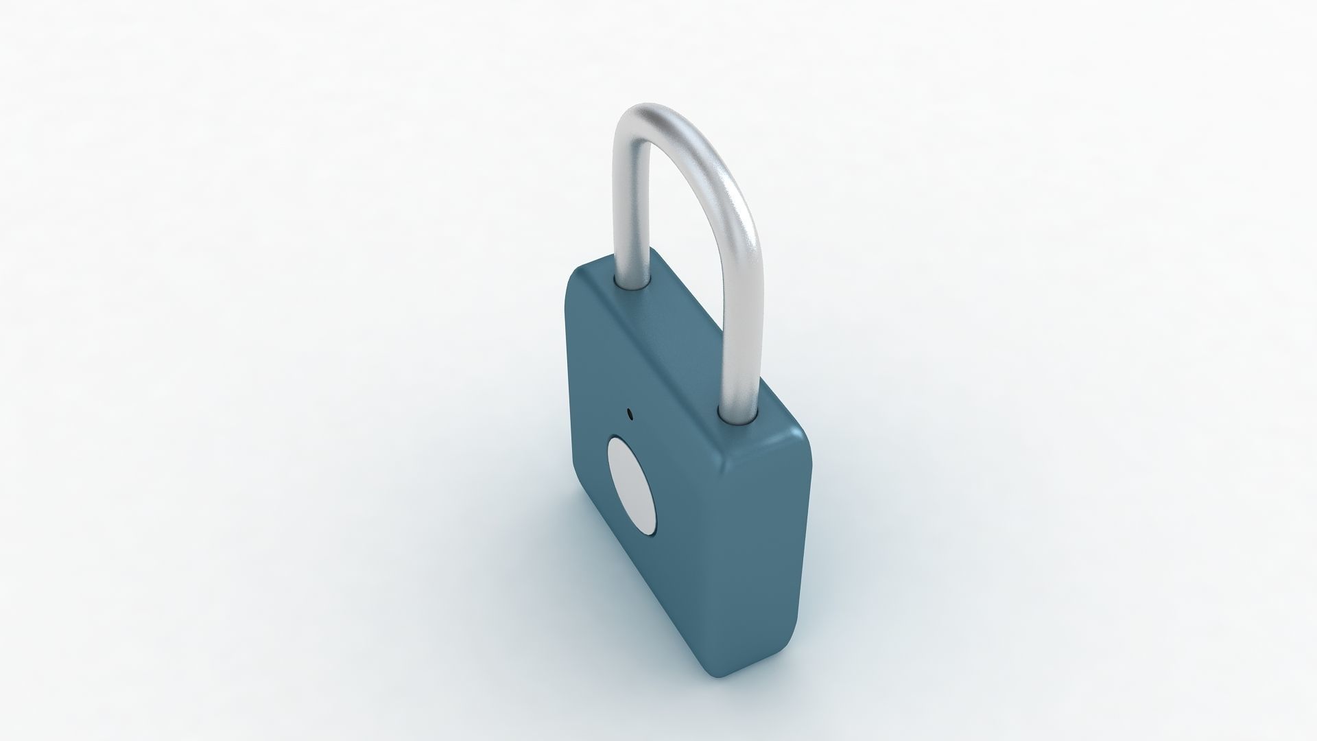 Fingerprint Padlock 3D model_3