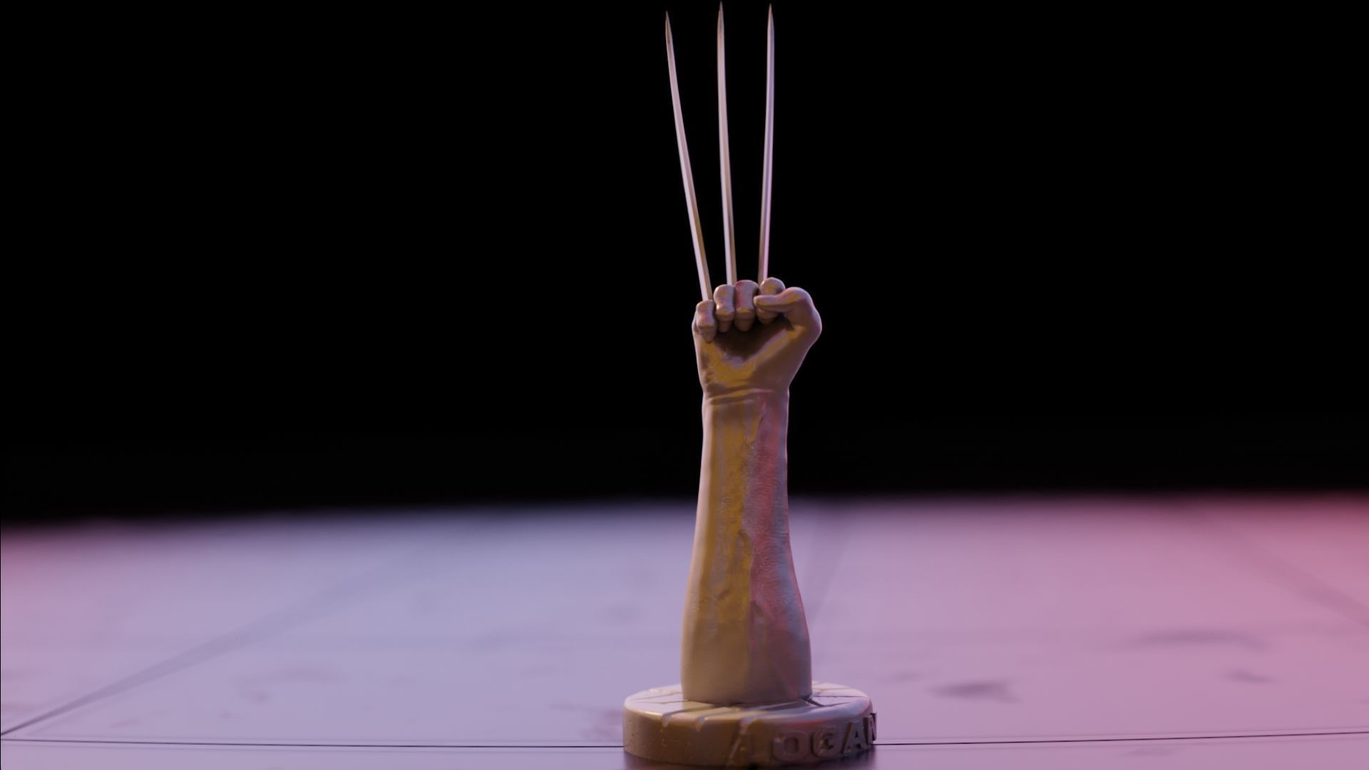 Logan-Wolverine Claws 3D print model_4