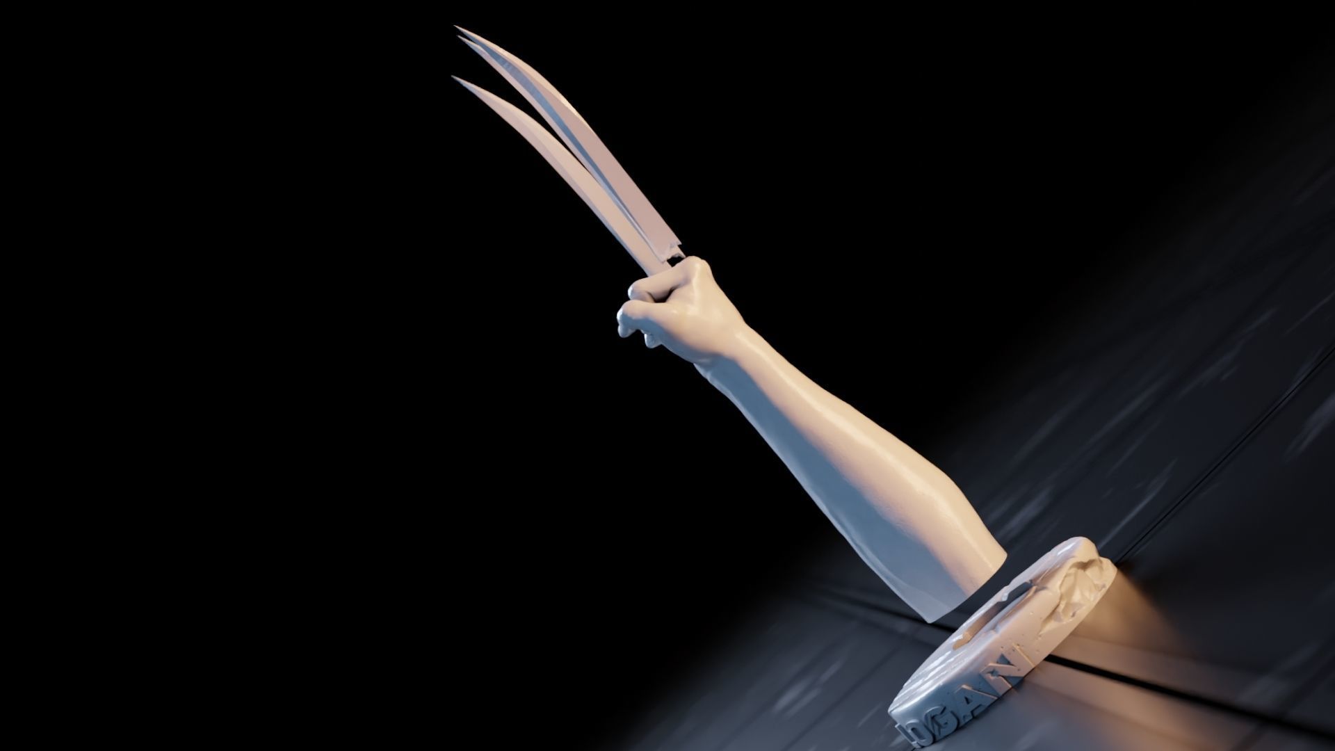 Logan-Wolverine Claws 3D print model_15