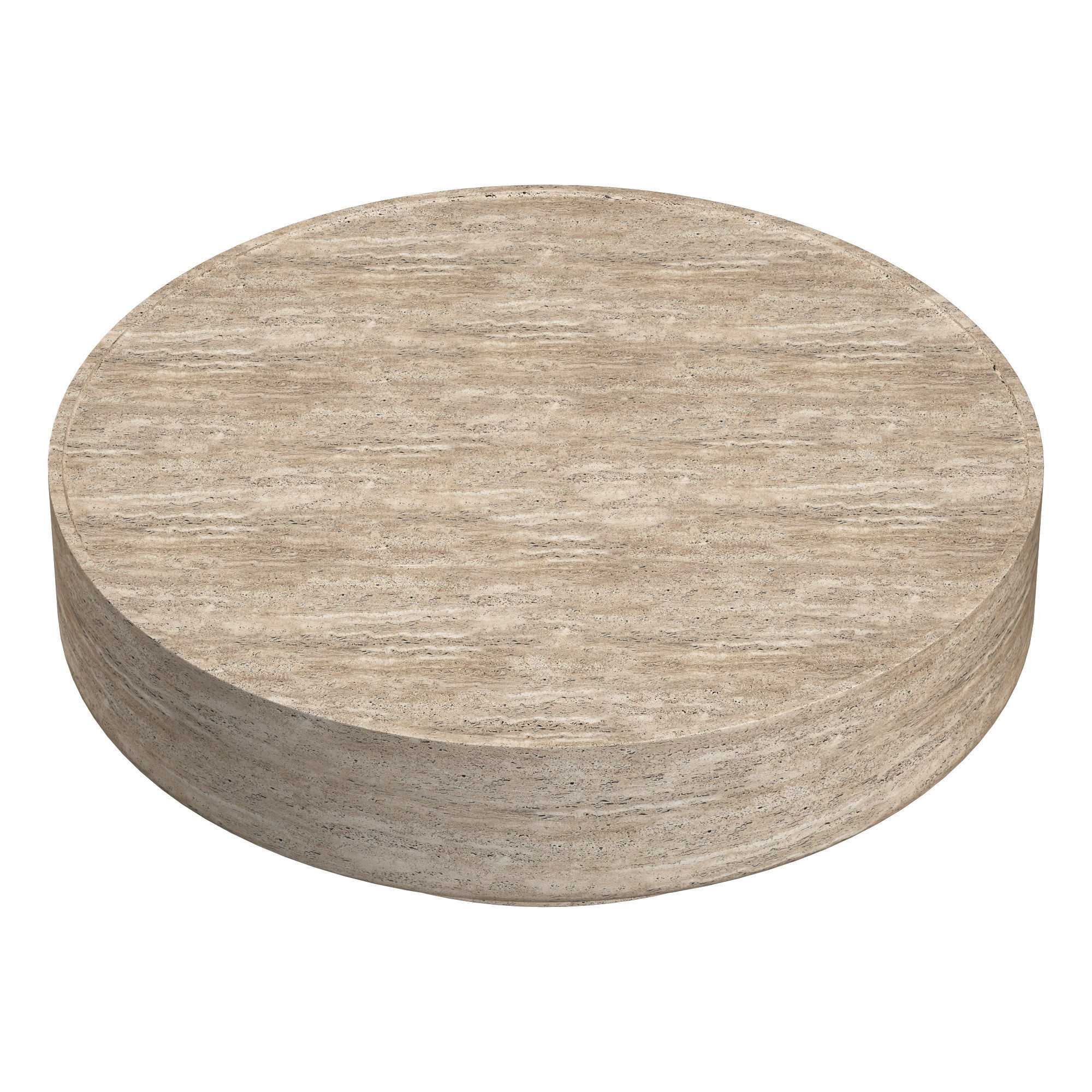 VITOLO CARVED ROUND COFFEE TABLE 3D model_6