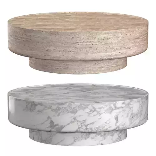 VITOLO CARVED ROUND COFFEE TABLE