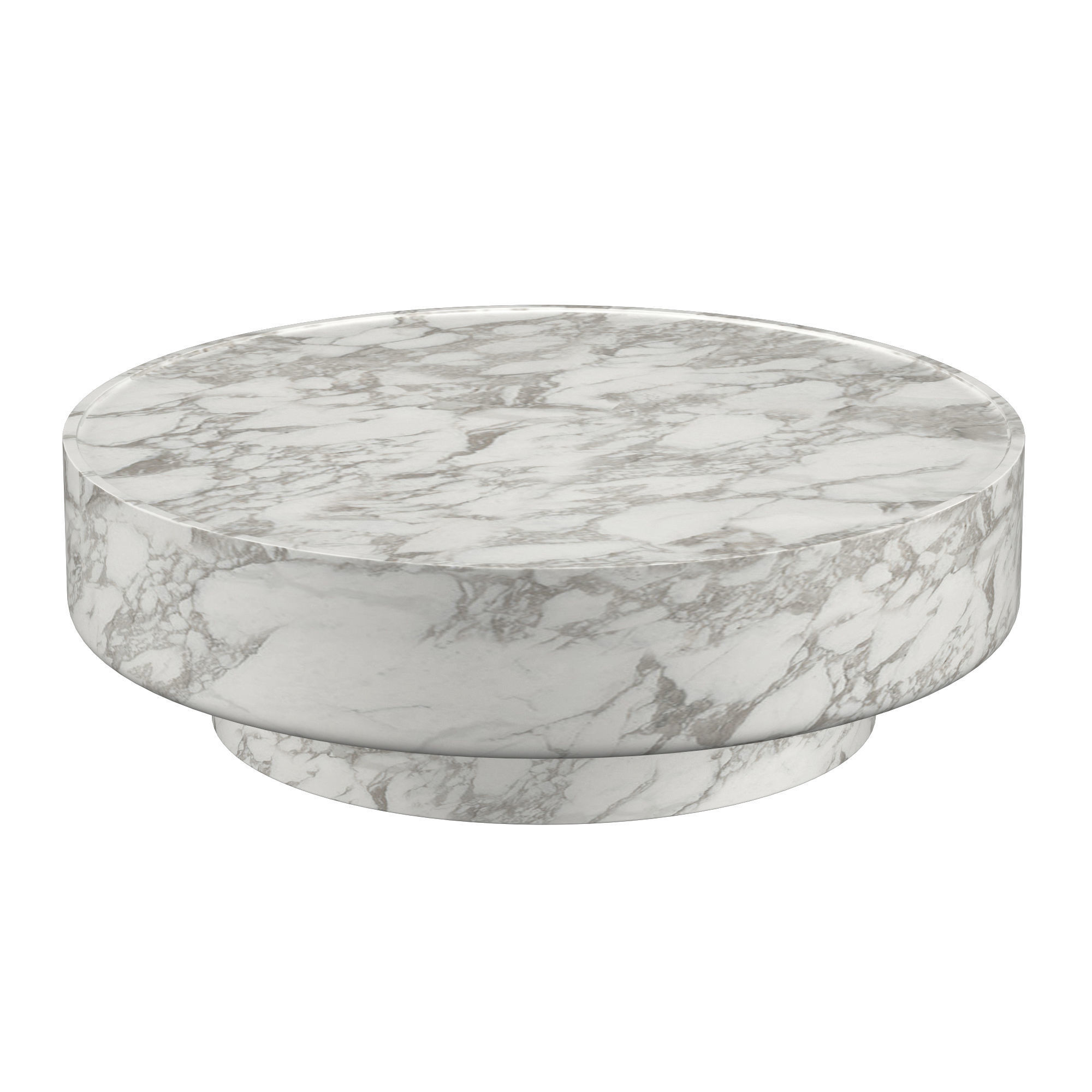 VITOLO CARVED ROUND COFFEE TABLE 3D model_3