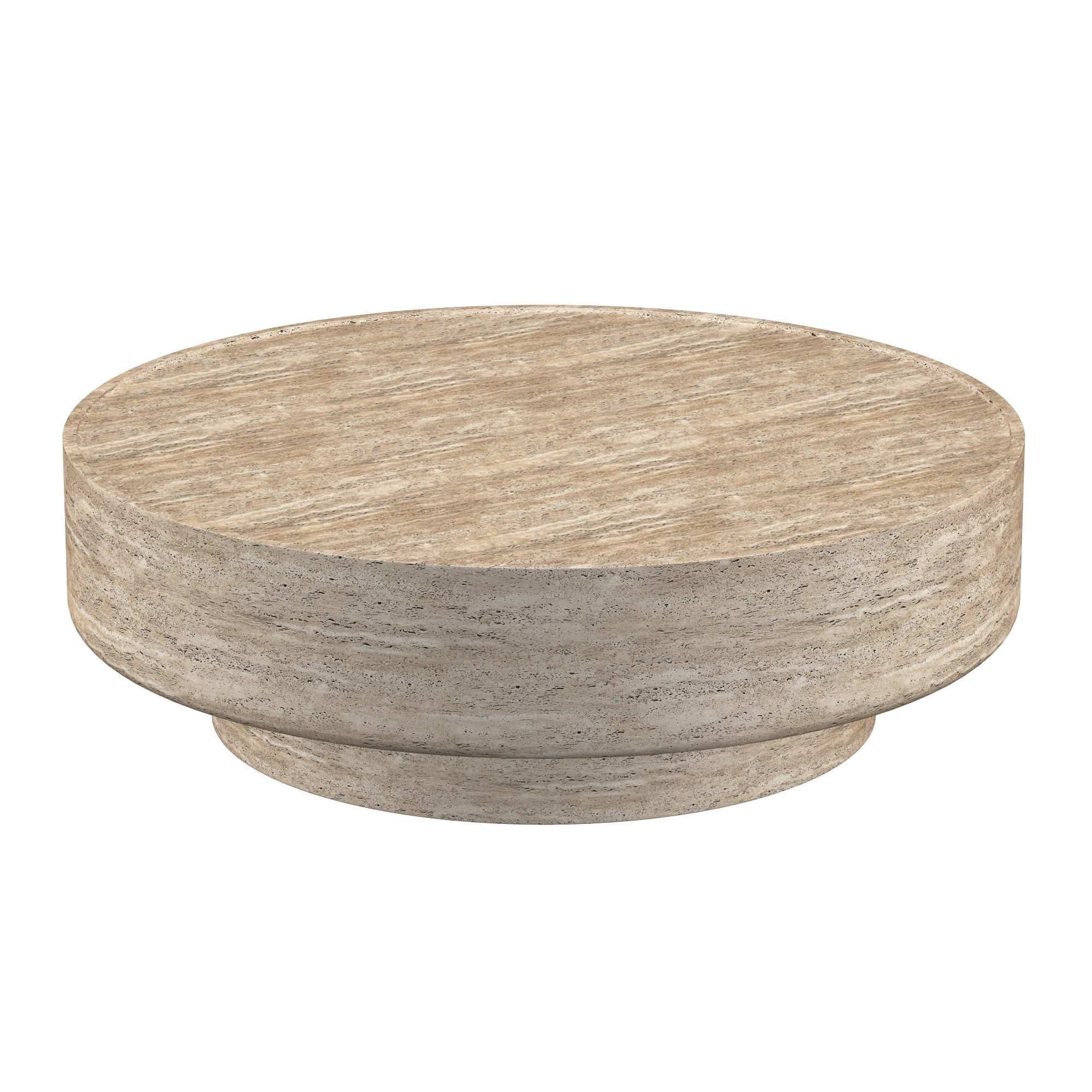 VITOLO CARVED ROUND COFFEE TABLE 3D model_2