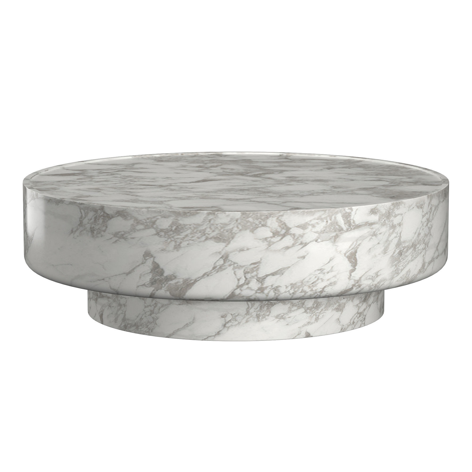 VITOLO CARVED ROUND COFFEE TABLE 3D model_4